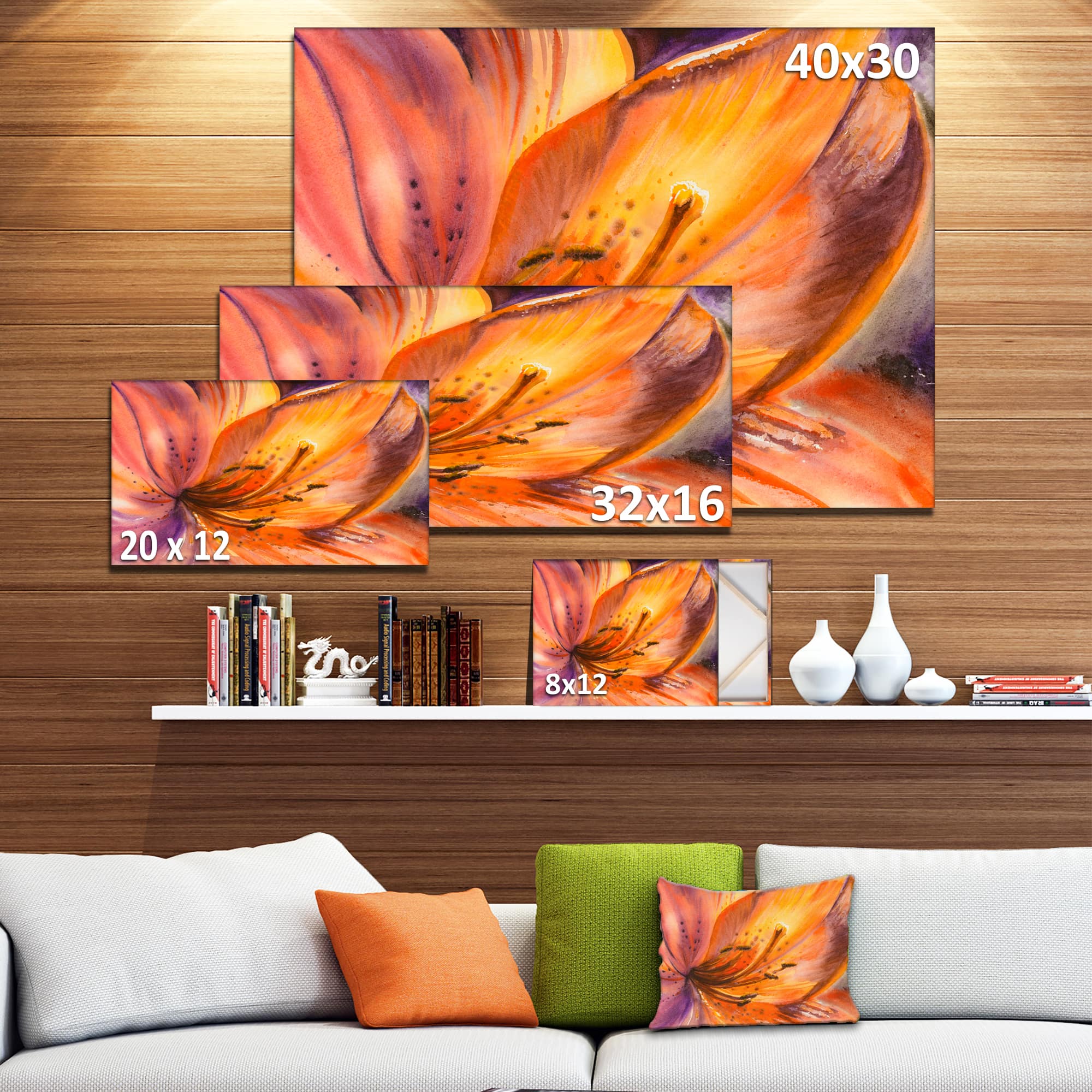 Designart - Orange Lily Flower