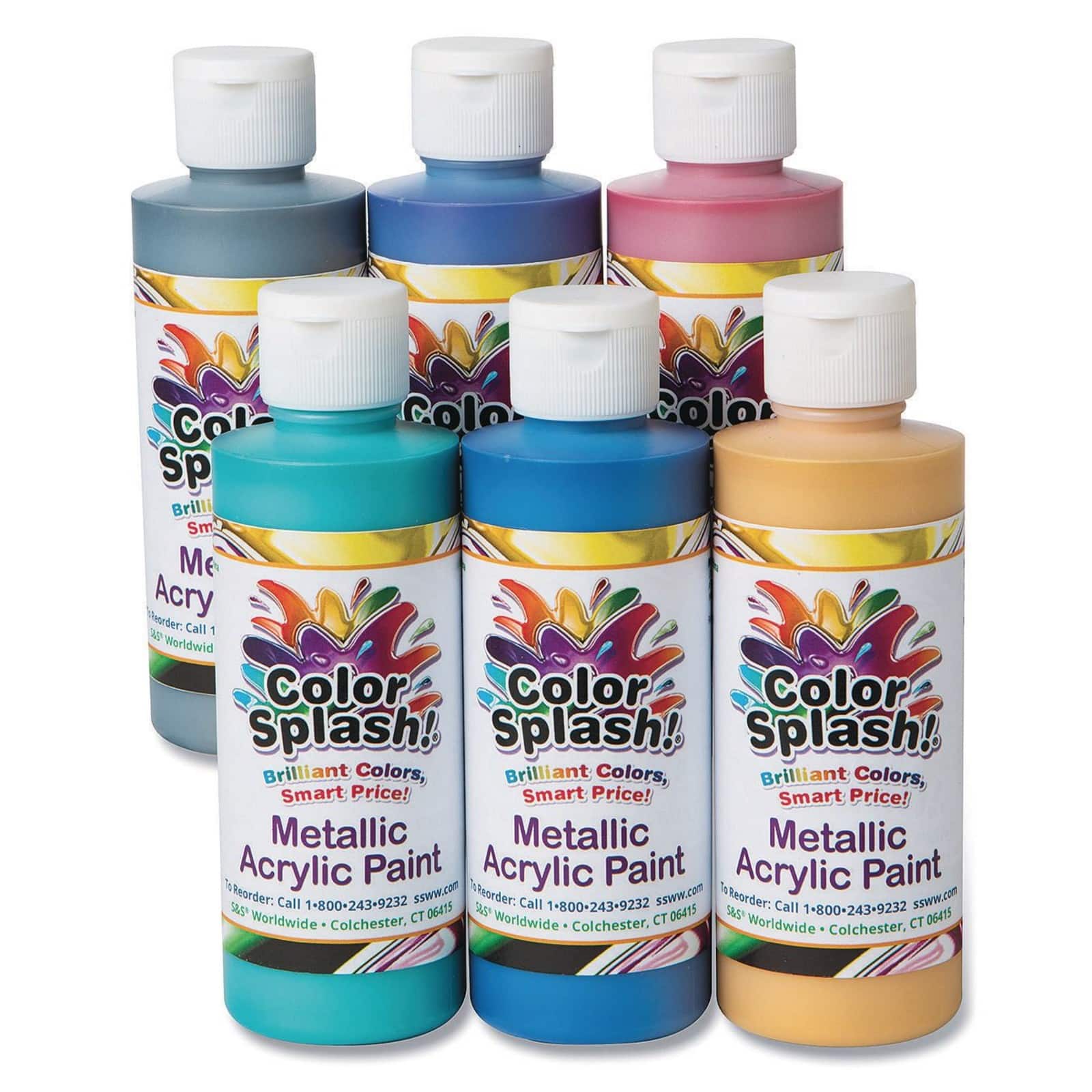 Color Splash!® Metallic Acrylic Paint Set