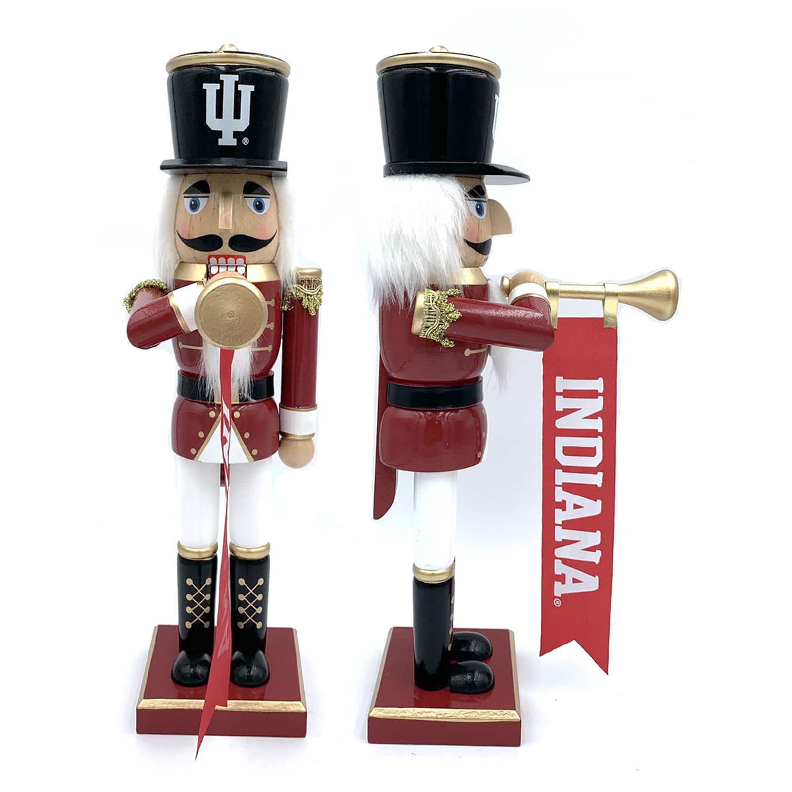 14" College Bugler Nutcracker By Santasworkshop in Indiana | 14.25" x 4" x 6.5" | Michaels®