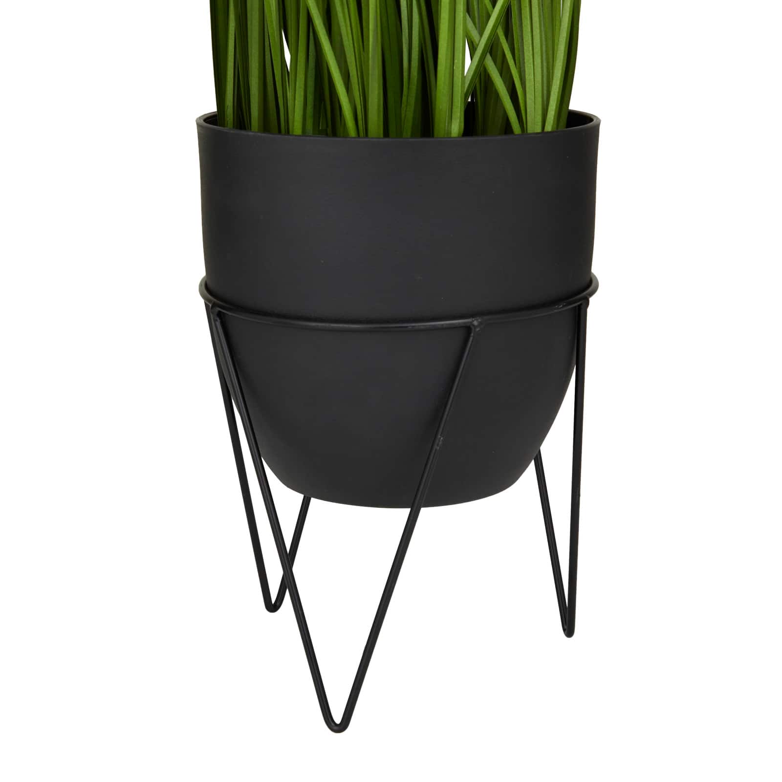 21" Black Contemporary Floral & Botanical Artificial Foliage