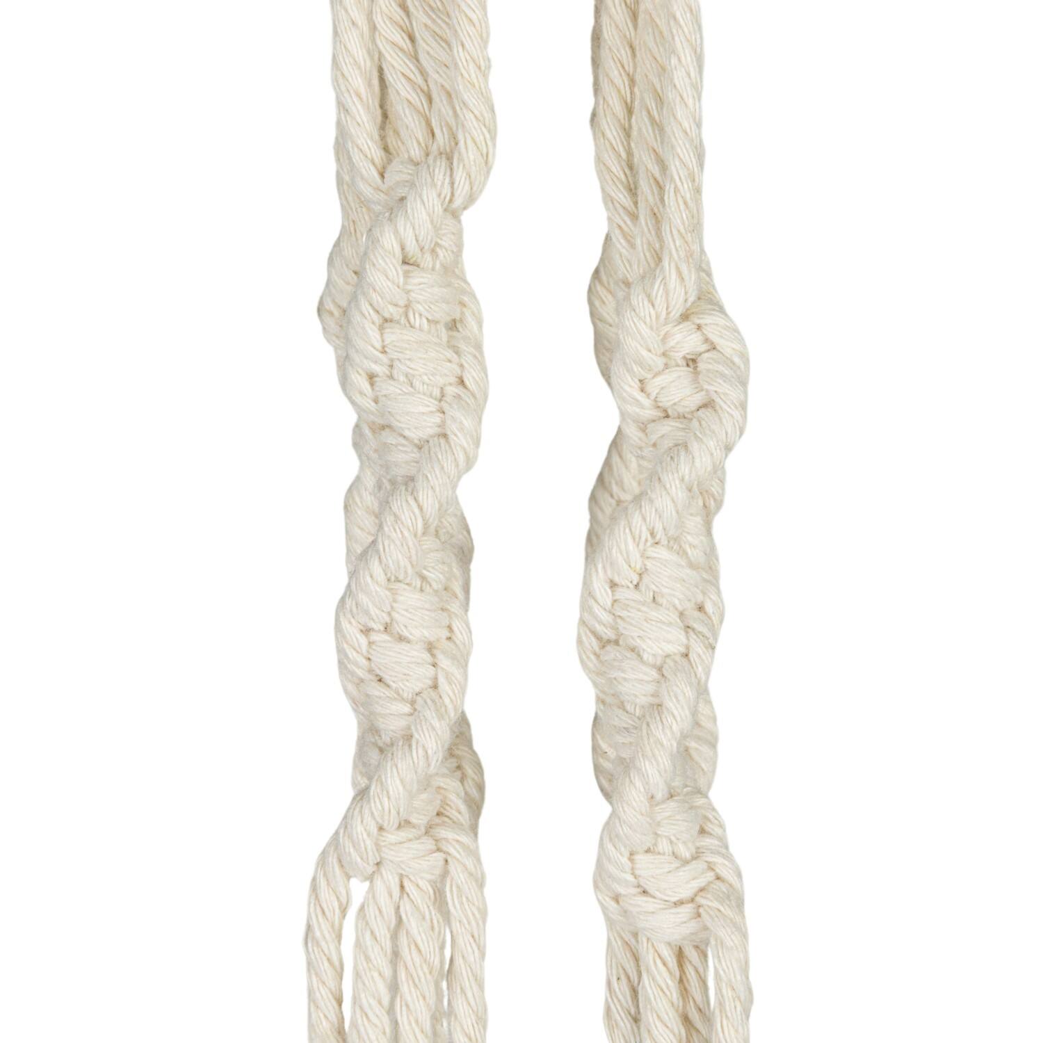 Hello Honey® 57" Natural Cotton Macrame Plant Hanger