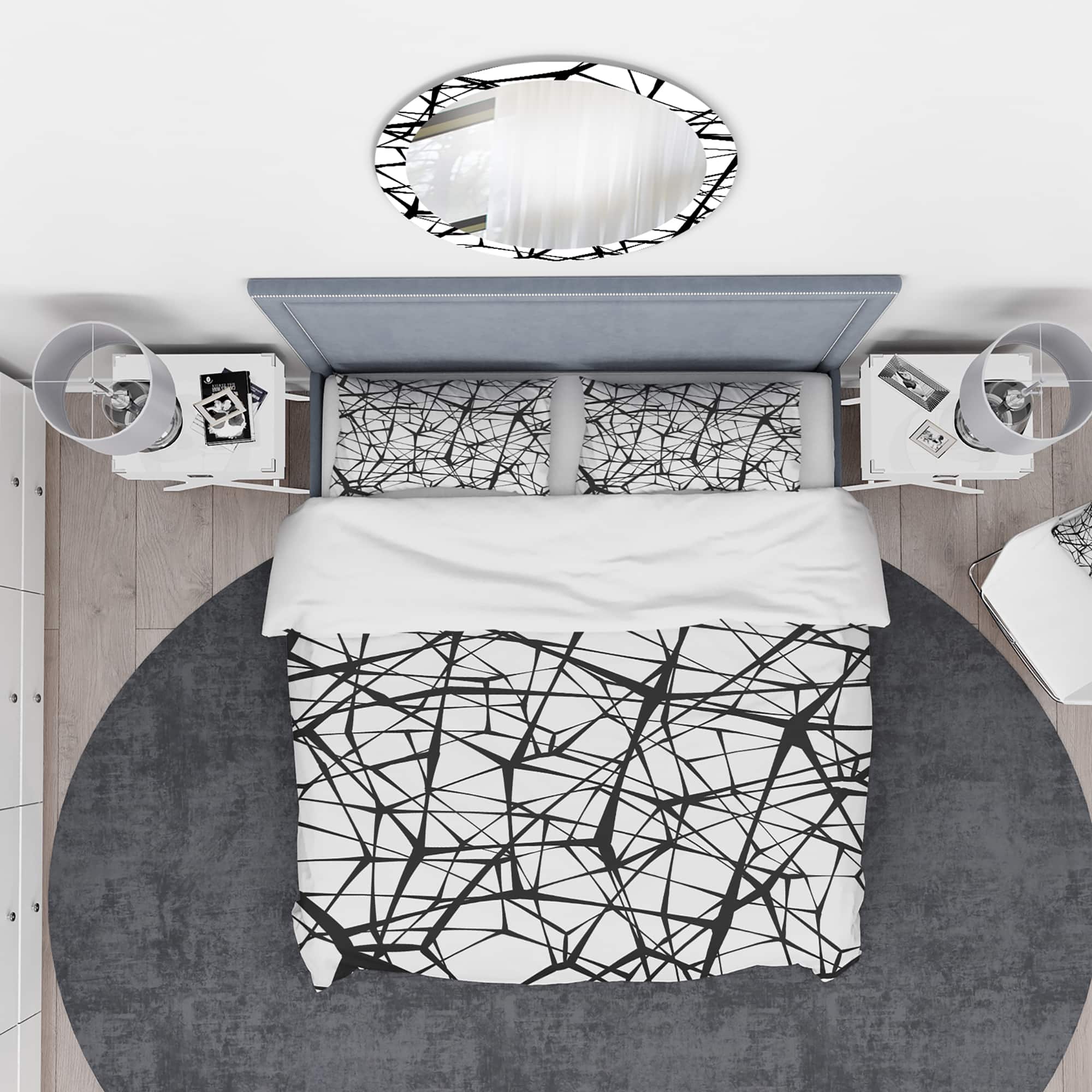 Designart 'Geometric Pattern with Circles' Modern & Contemporary Bedding Set