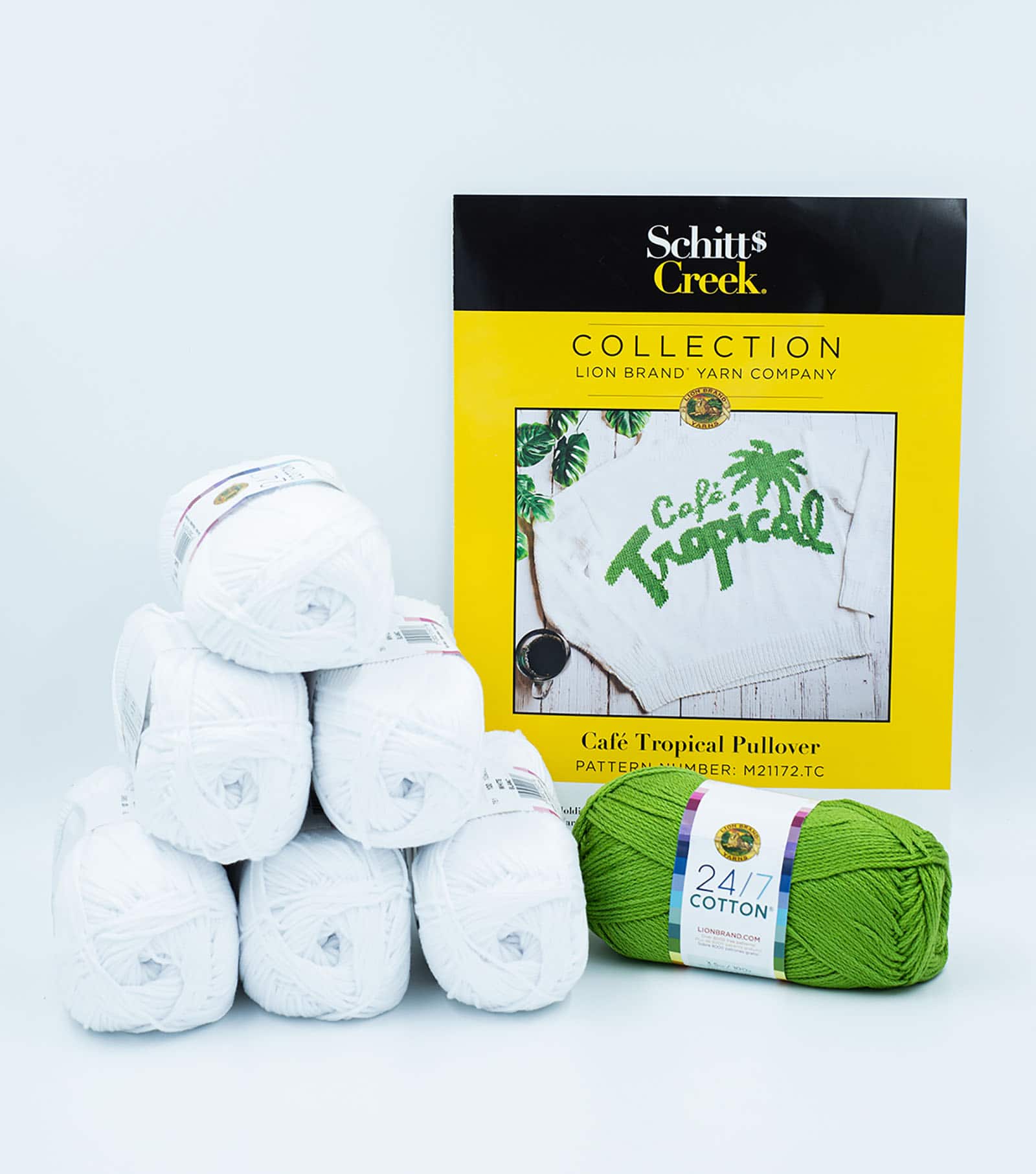 Lion Brand® Schitt's Creek Small/Medium Café Tropical Sweater Knit Yarn Bundle