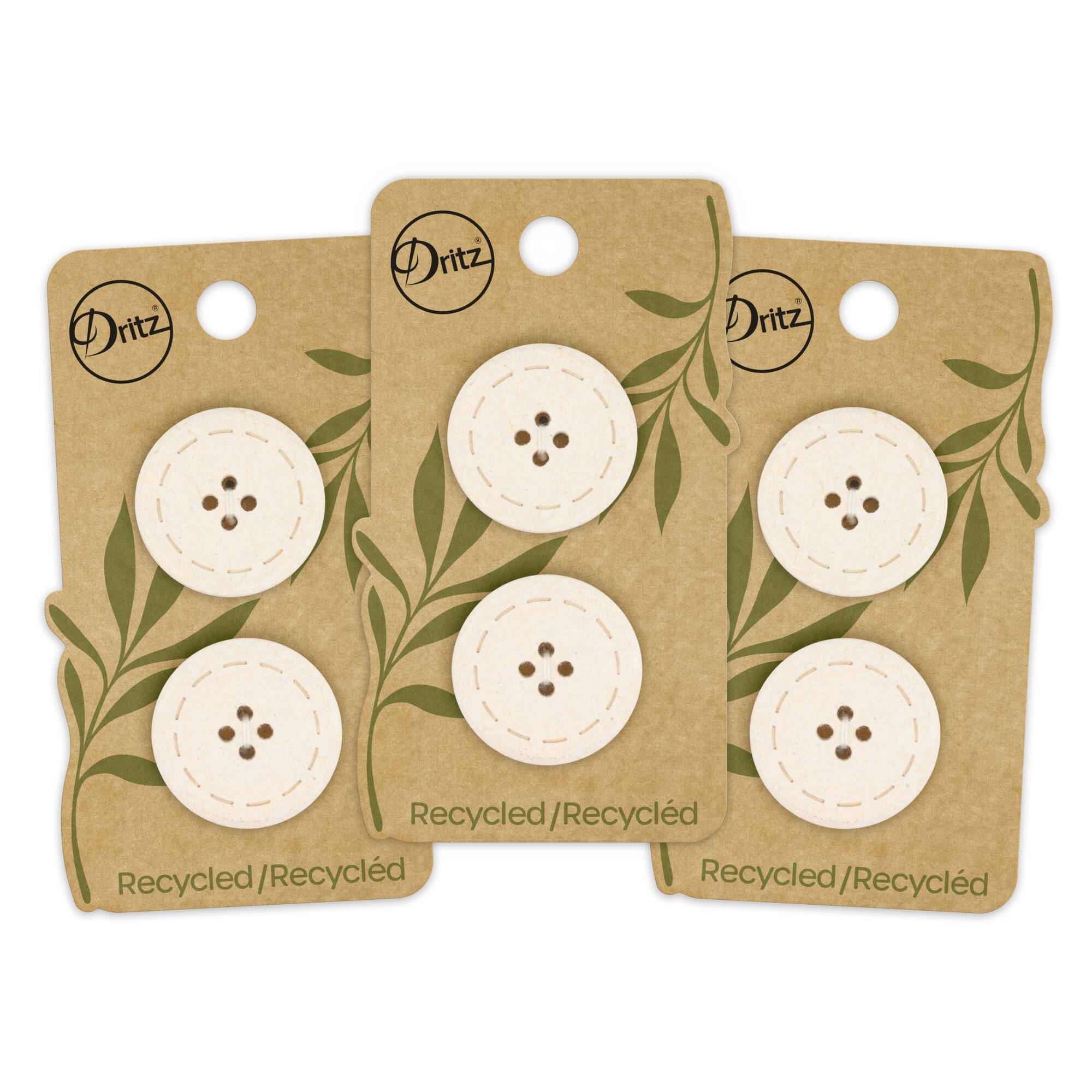 Dritz® 25mm Recycled Cotton Round Stitch Button