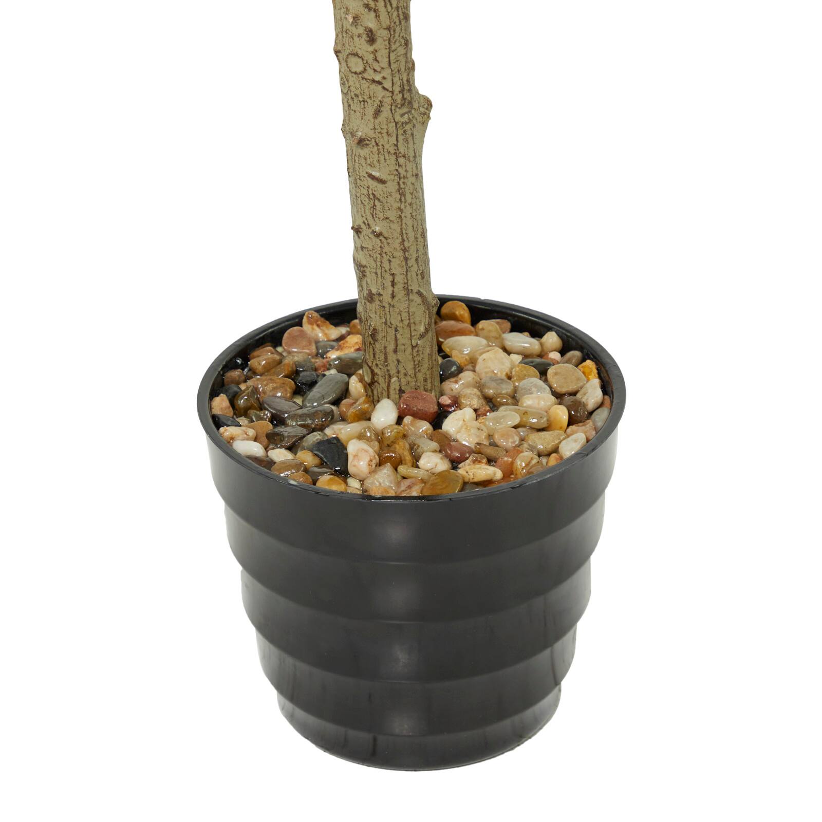 55" Green Vinyl Contemporary Potted Artificial Tree