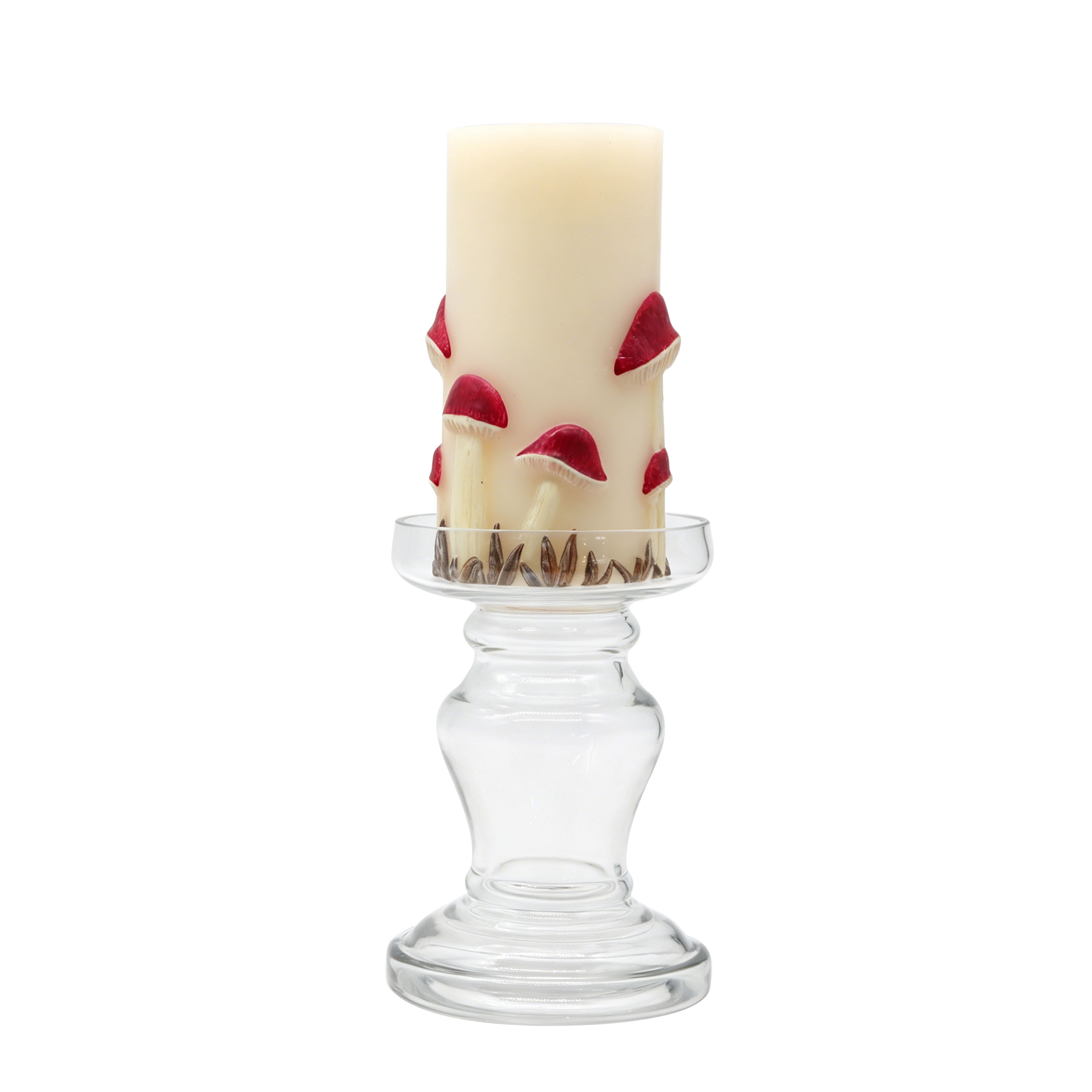 Clear Glass Pillar Candle Holder by Ashland®
