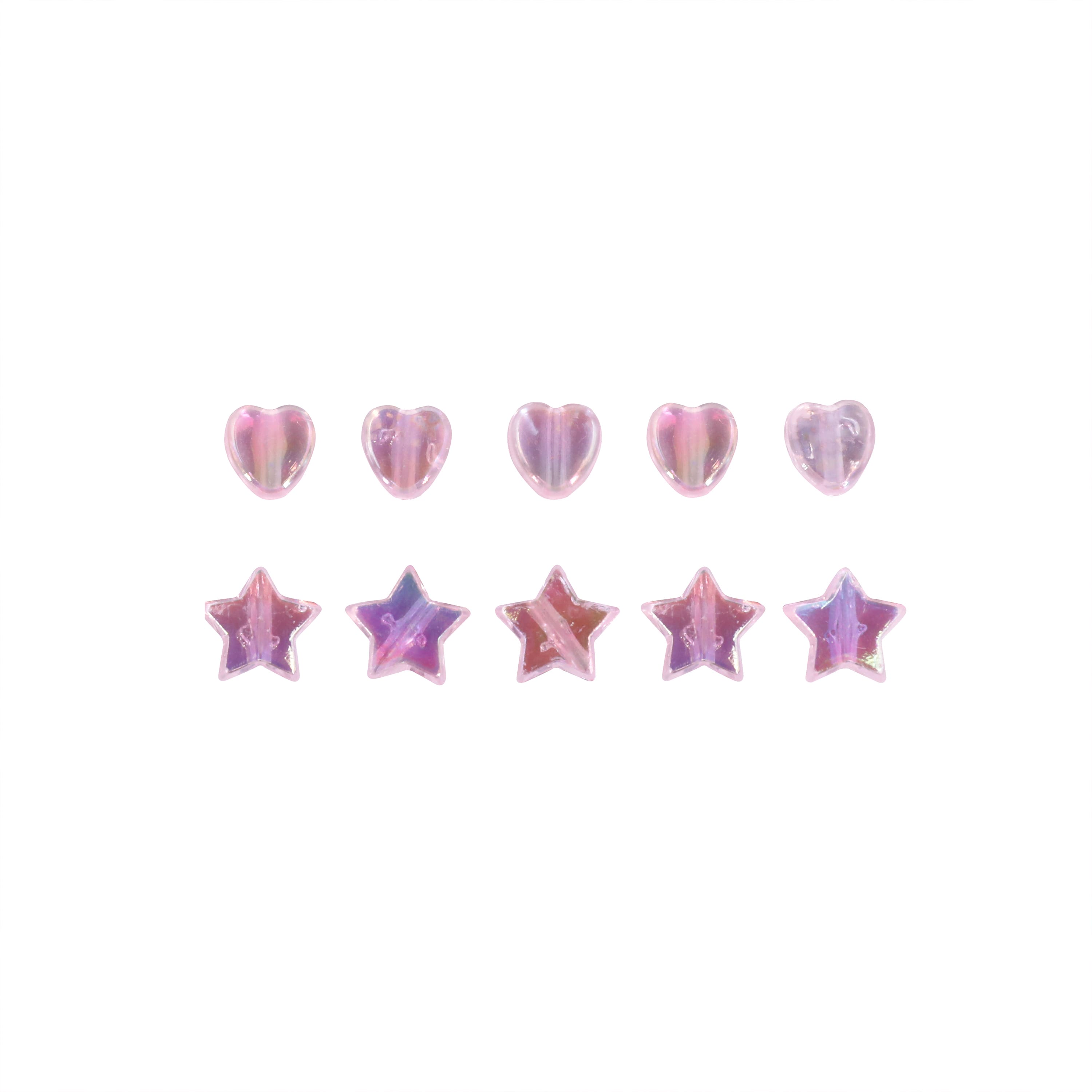 Pink AB Star & Heart Acrylic Beads, 450ct. by Bead Landing™