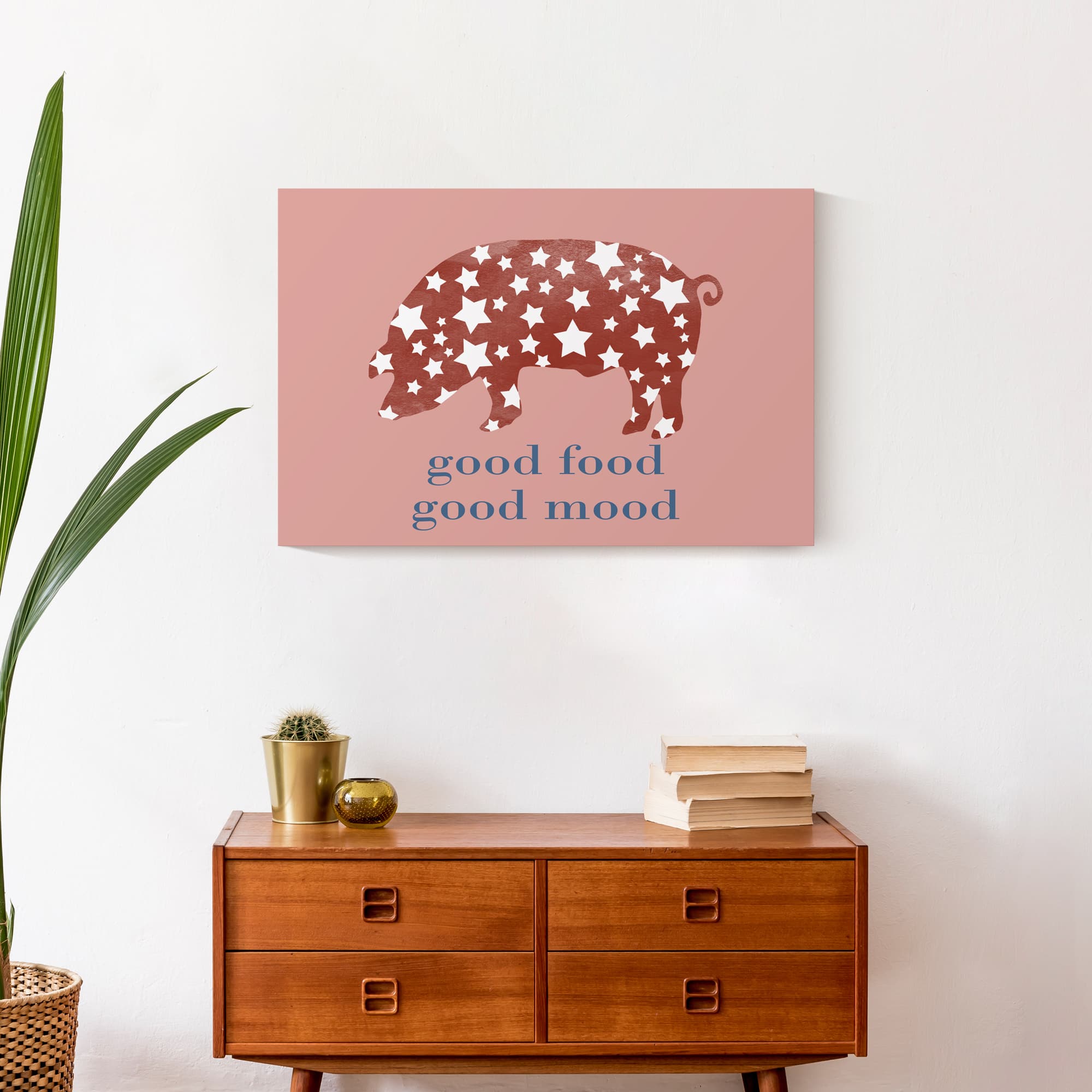 Good Mood Good Food Canvas Wall Art