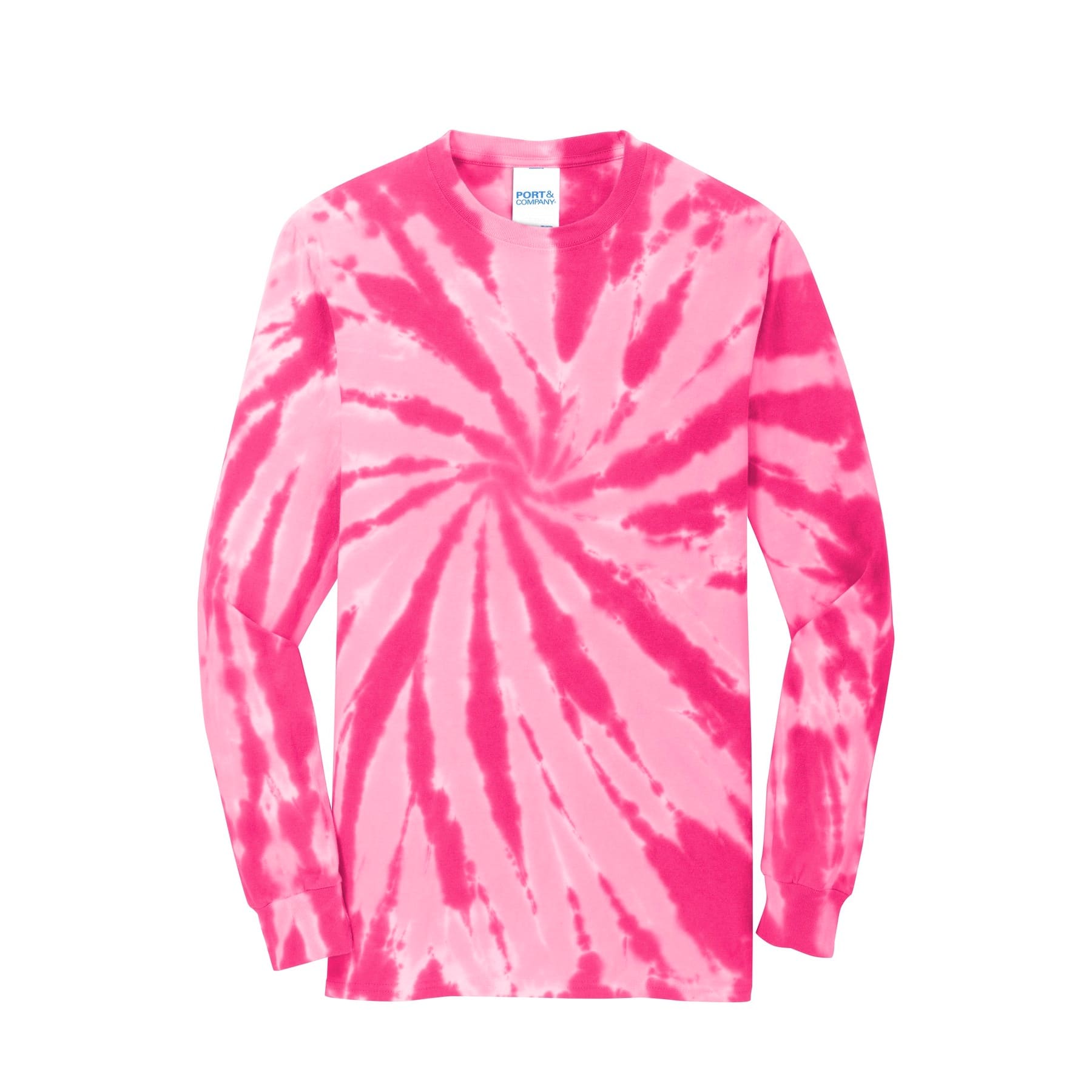 Port & Company® Long Sleeve Tie-Dye Adult T-Shirt