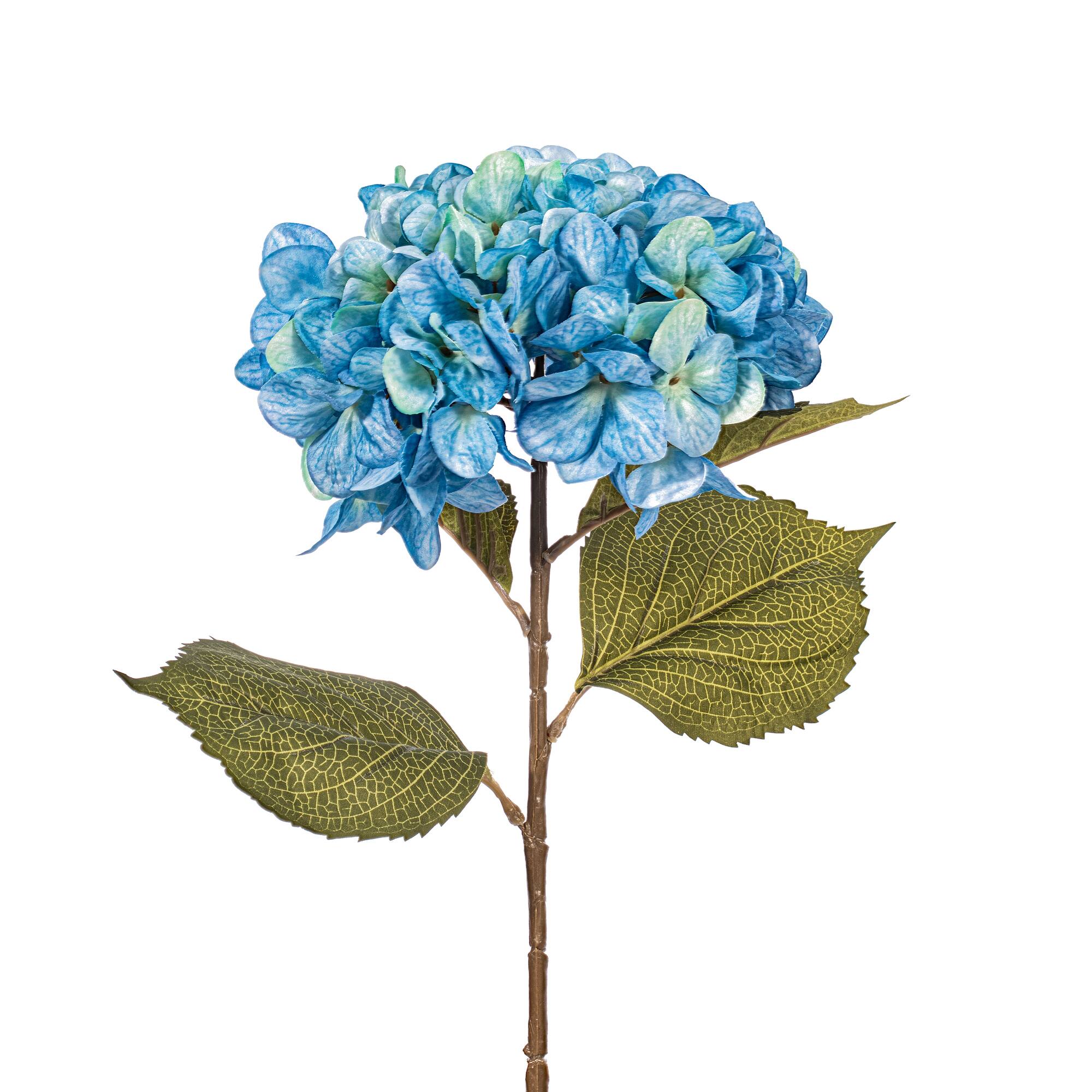 32.5" Blue Hydrangea Stems, 3ct.