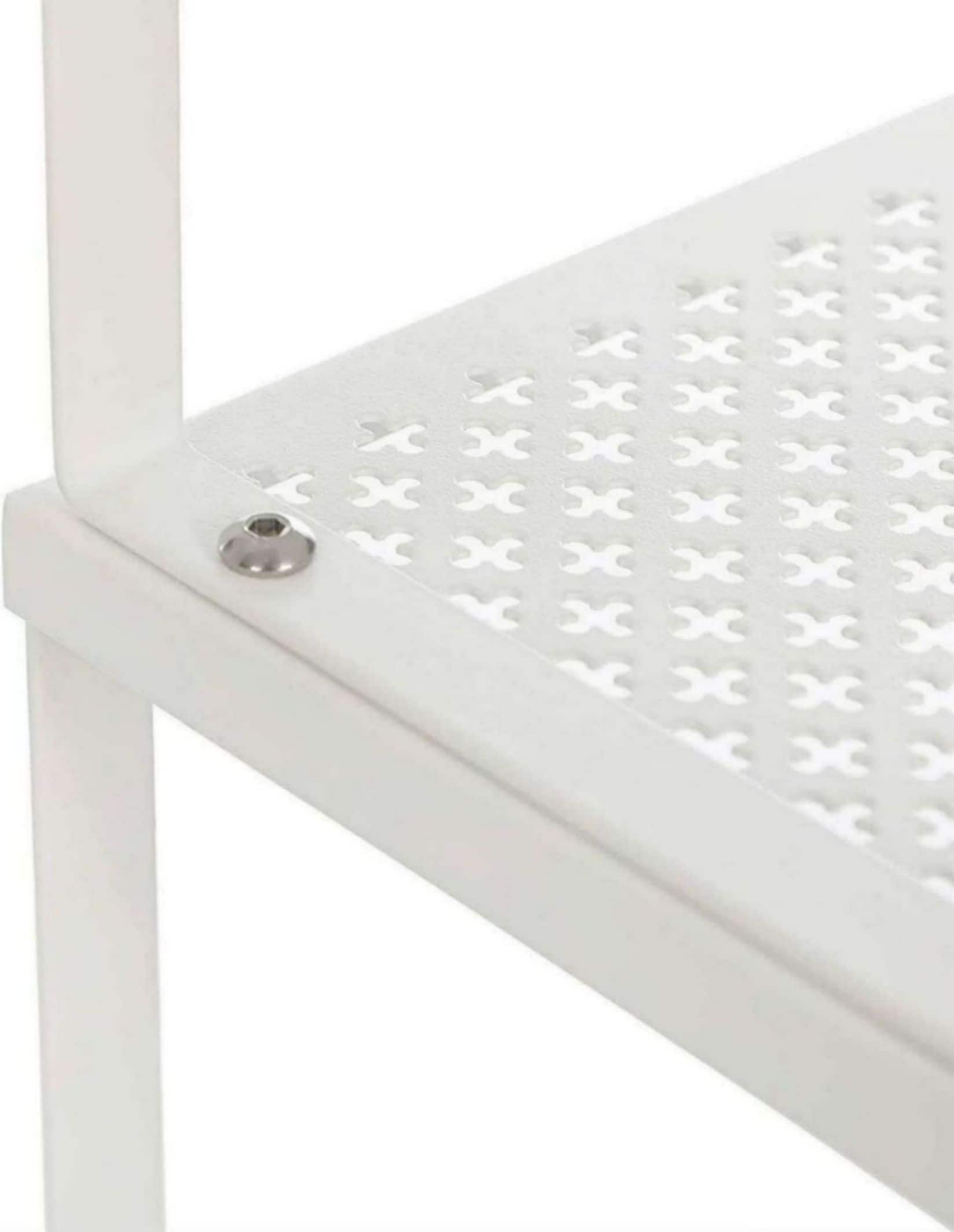 NEX™ White Expandable Counter Cabinet Shelf Organizer Set