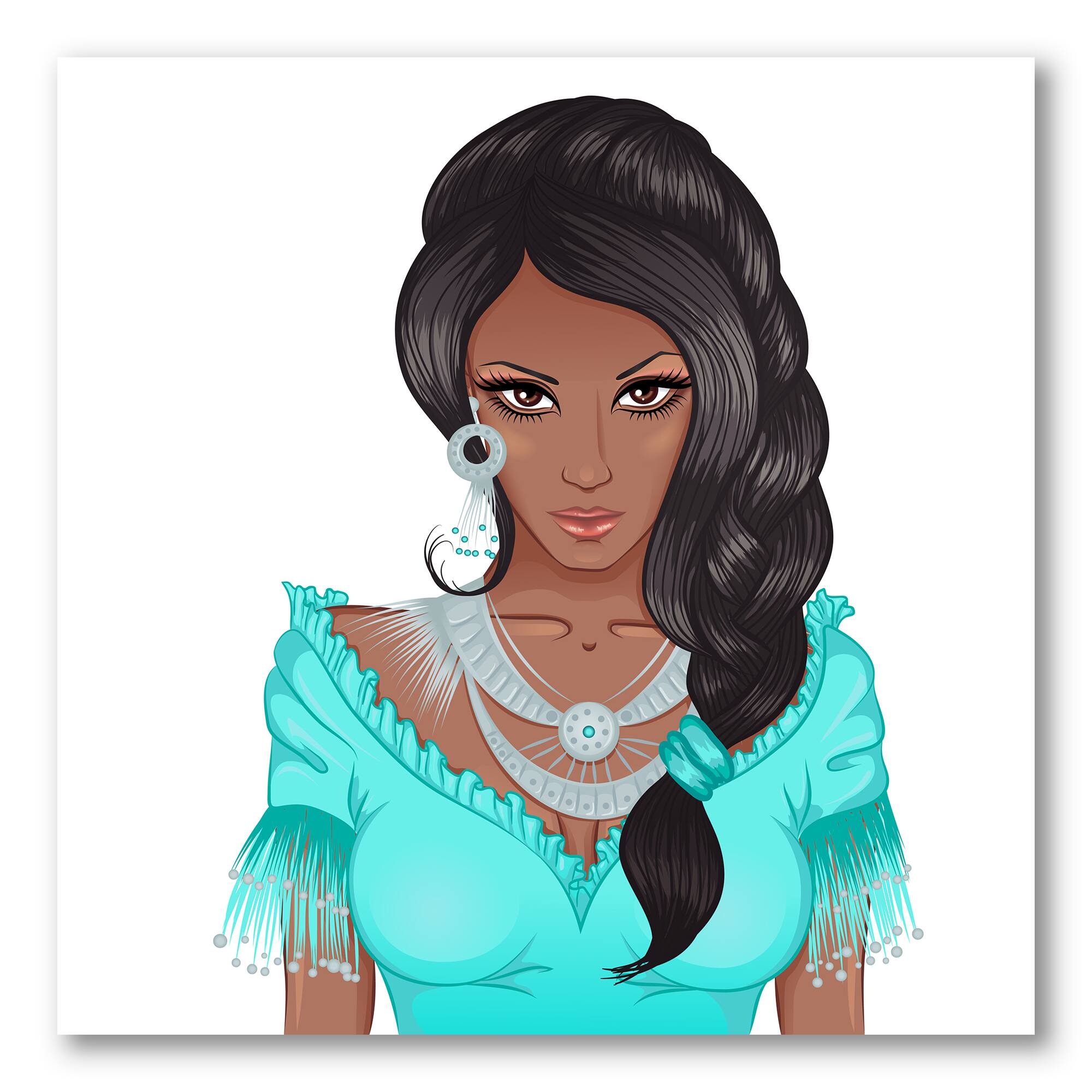 Designart - Portrait Of African American Woman XVI