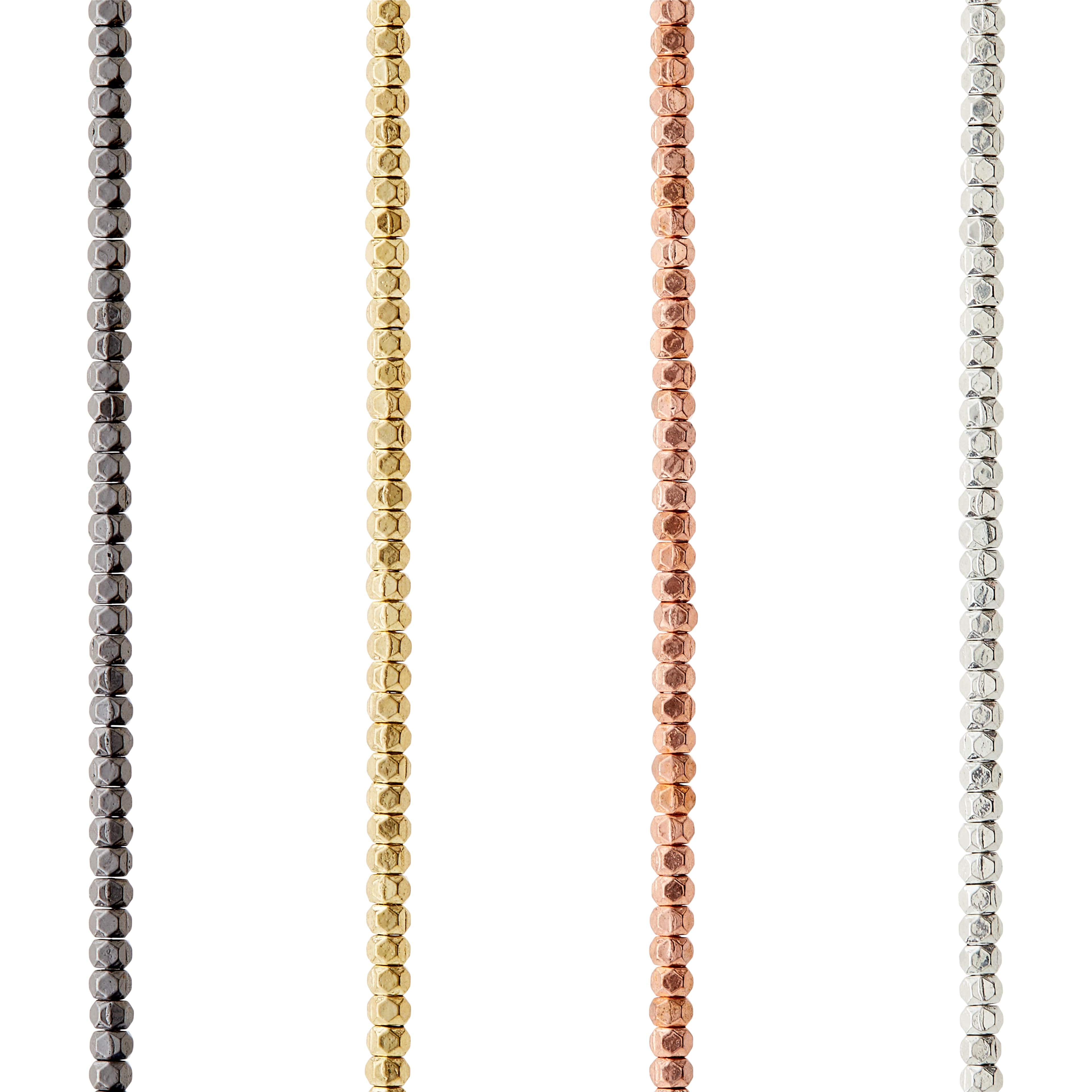 12 Pack: Metal Faceted Rondelle Beads, 3mm by Bead Landing®