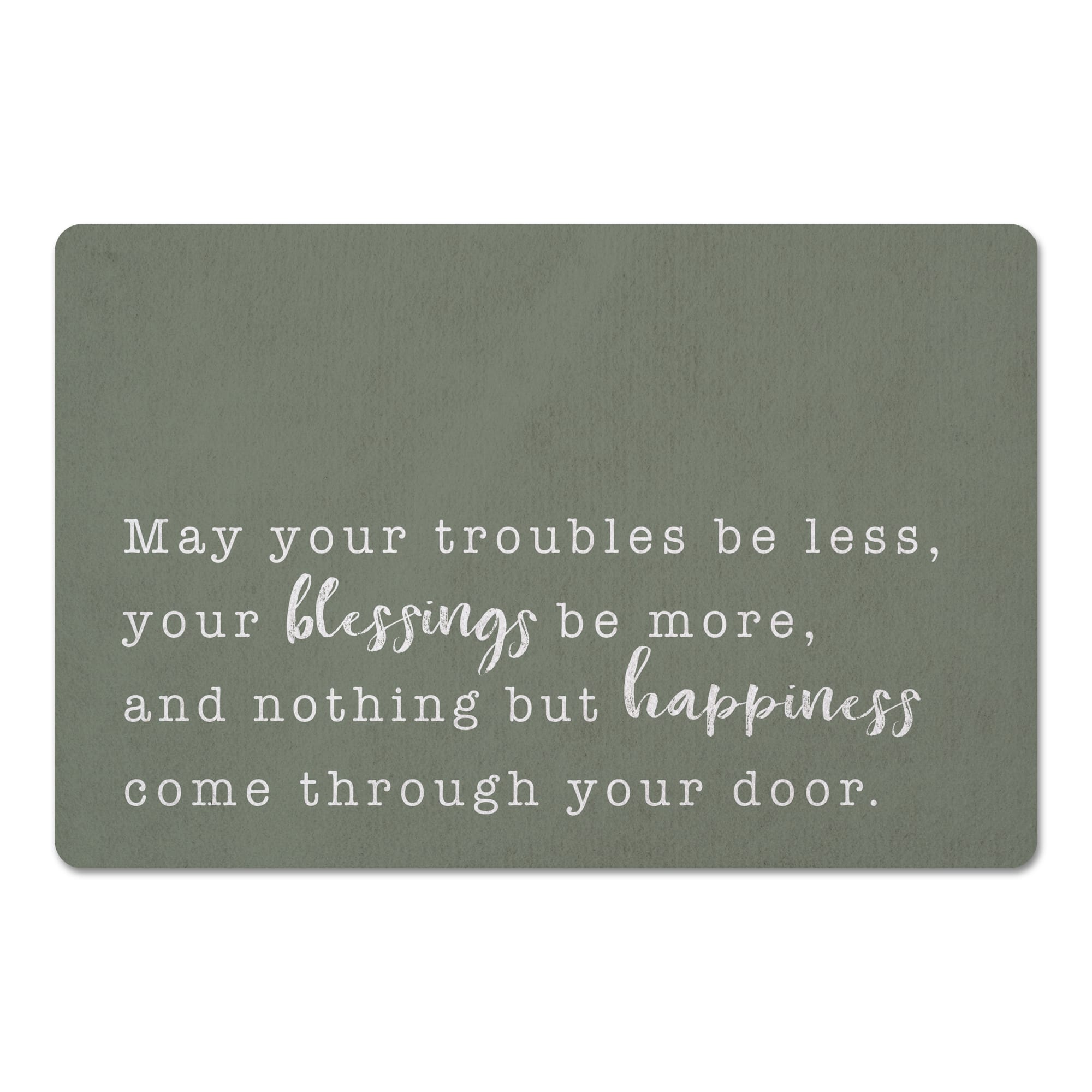 18" x 27" Sage May You Blessings be More Floor Mat