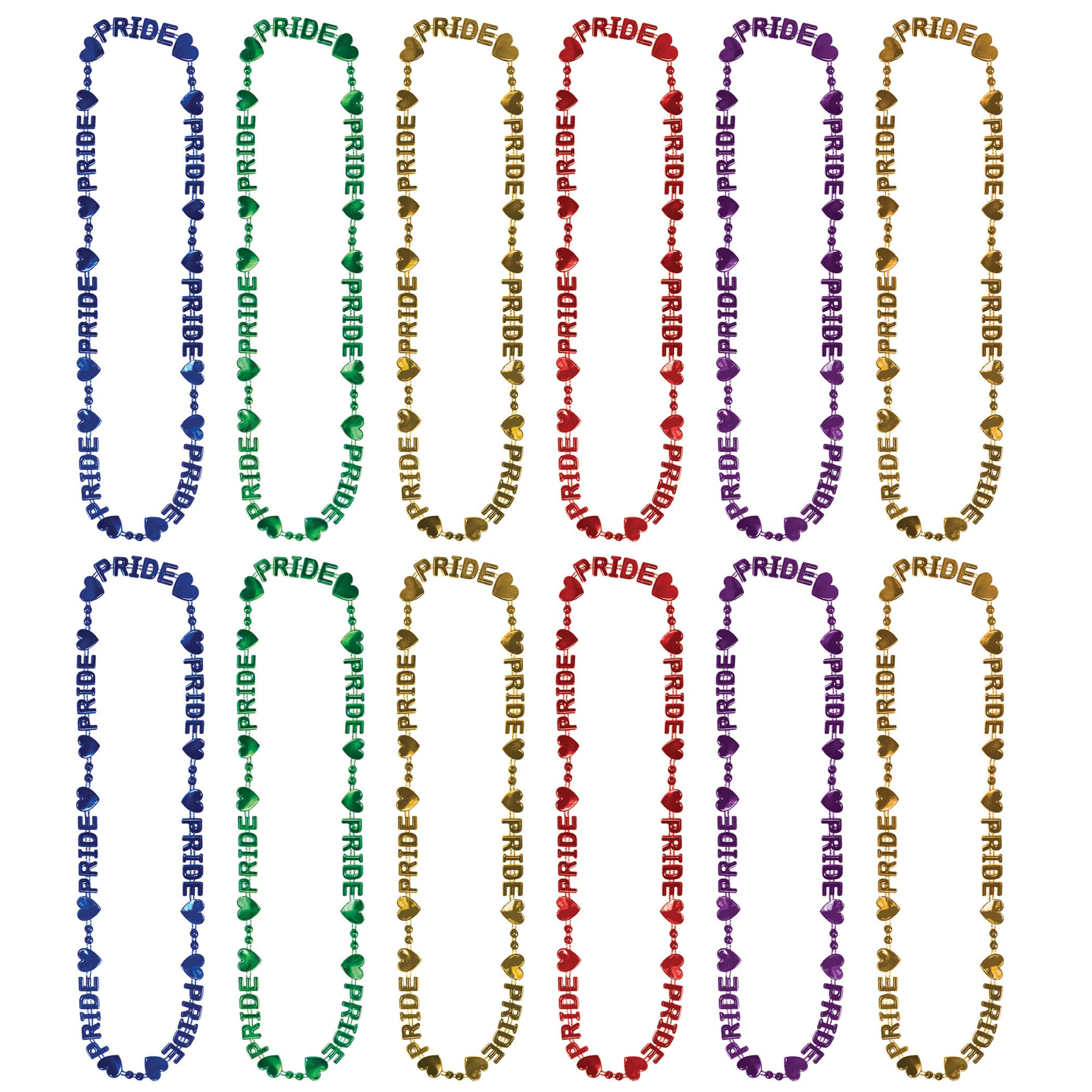 Beistle 32" Pride Rainbow Beads-Of-Expression, 12ct.