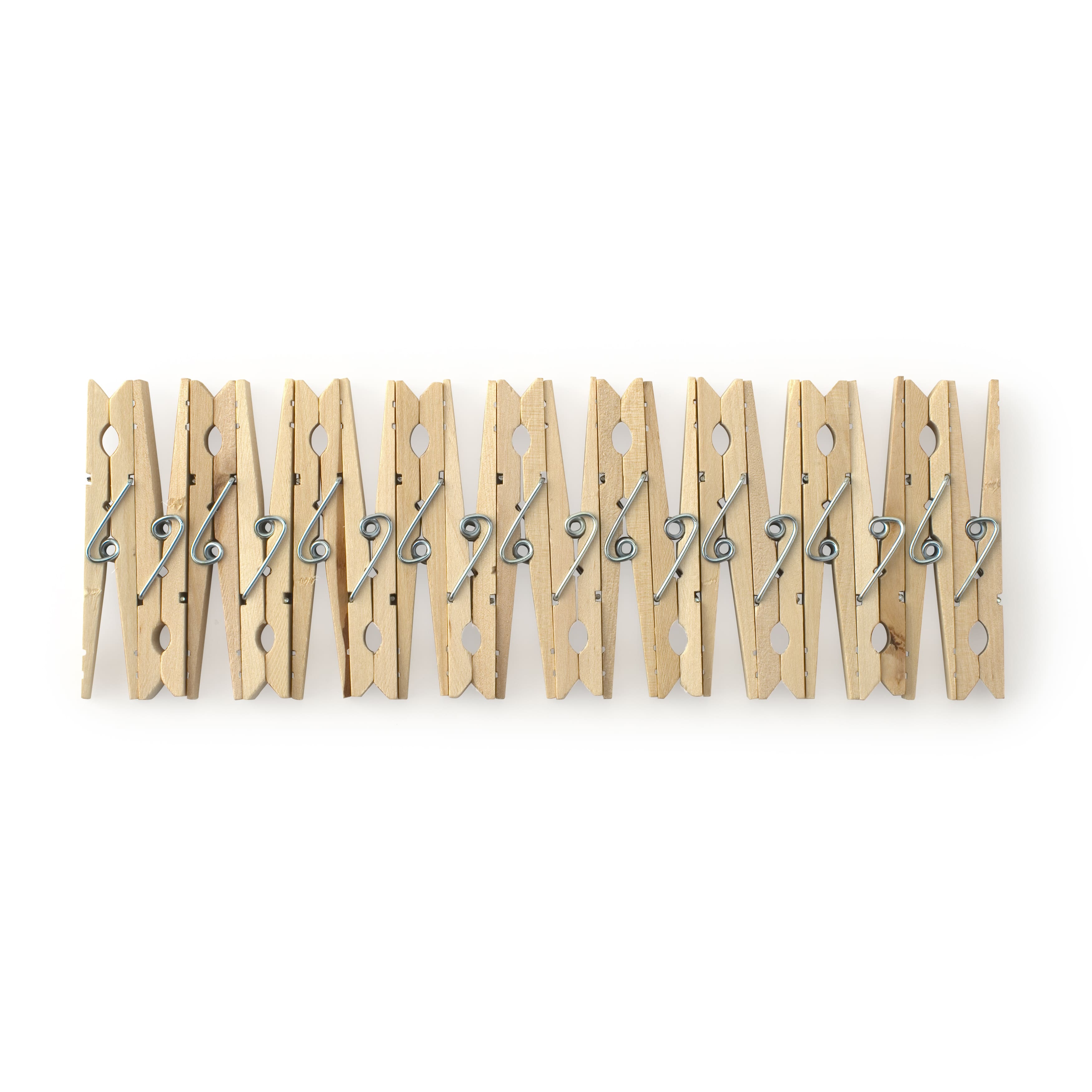 12 Packs: 18 ct. (216 total) 3.5" Wood Clothespins by Creatology™