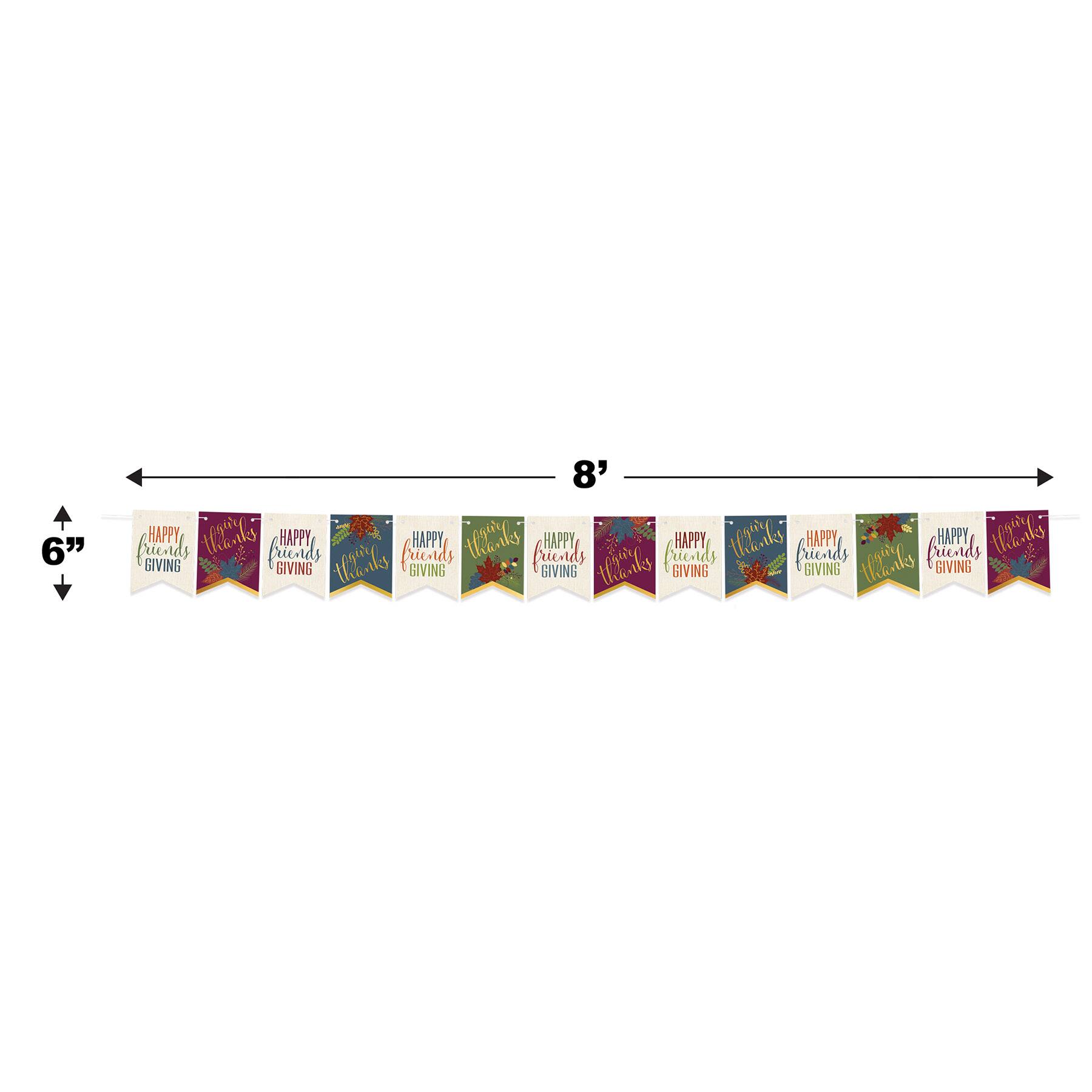 Beistle 8ft. Happy Friendsgiving Foil Streamer