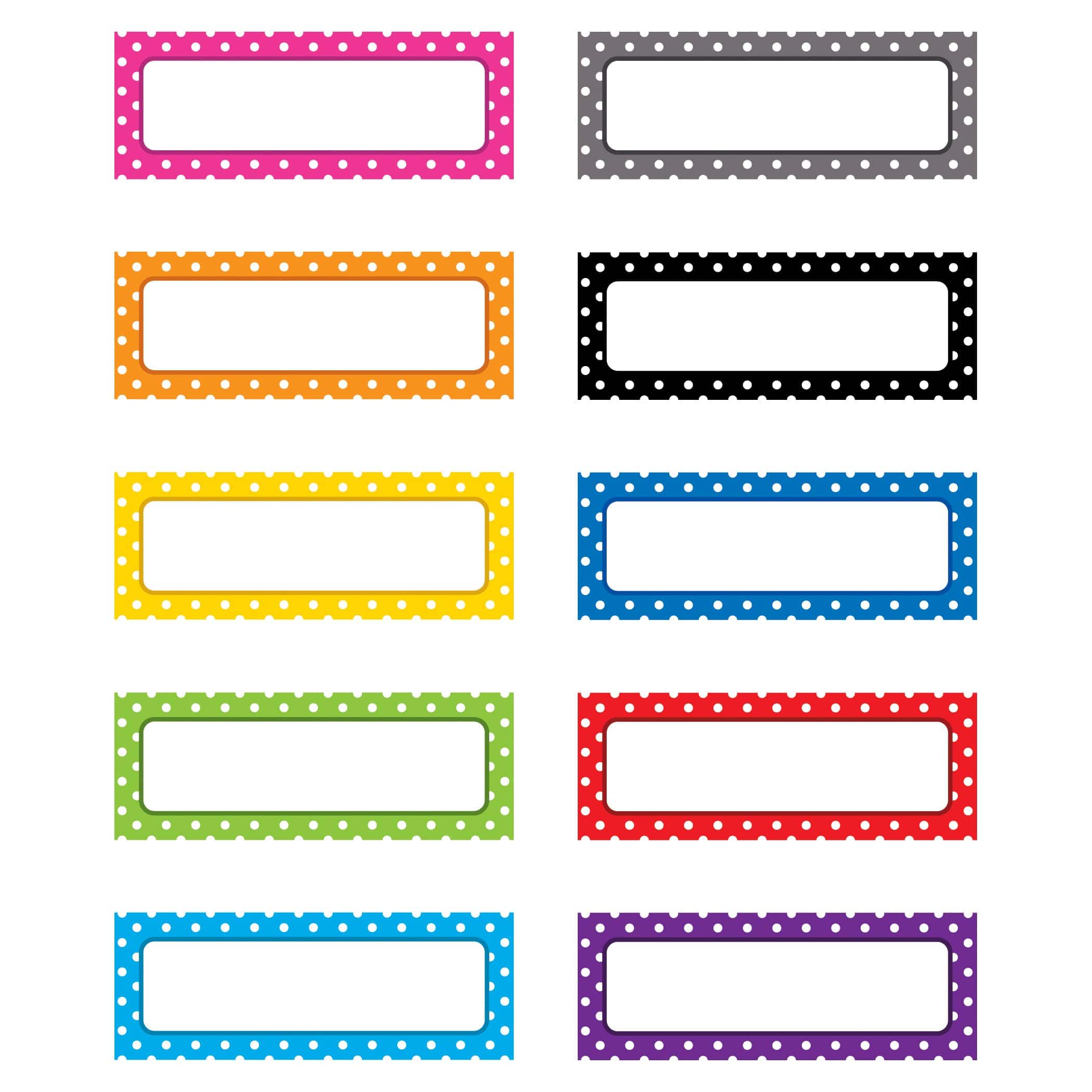Polka Dots Magnetic Labels By Teacher Created Resources | 2.5" x 1" | Michaels®