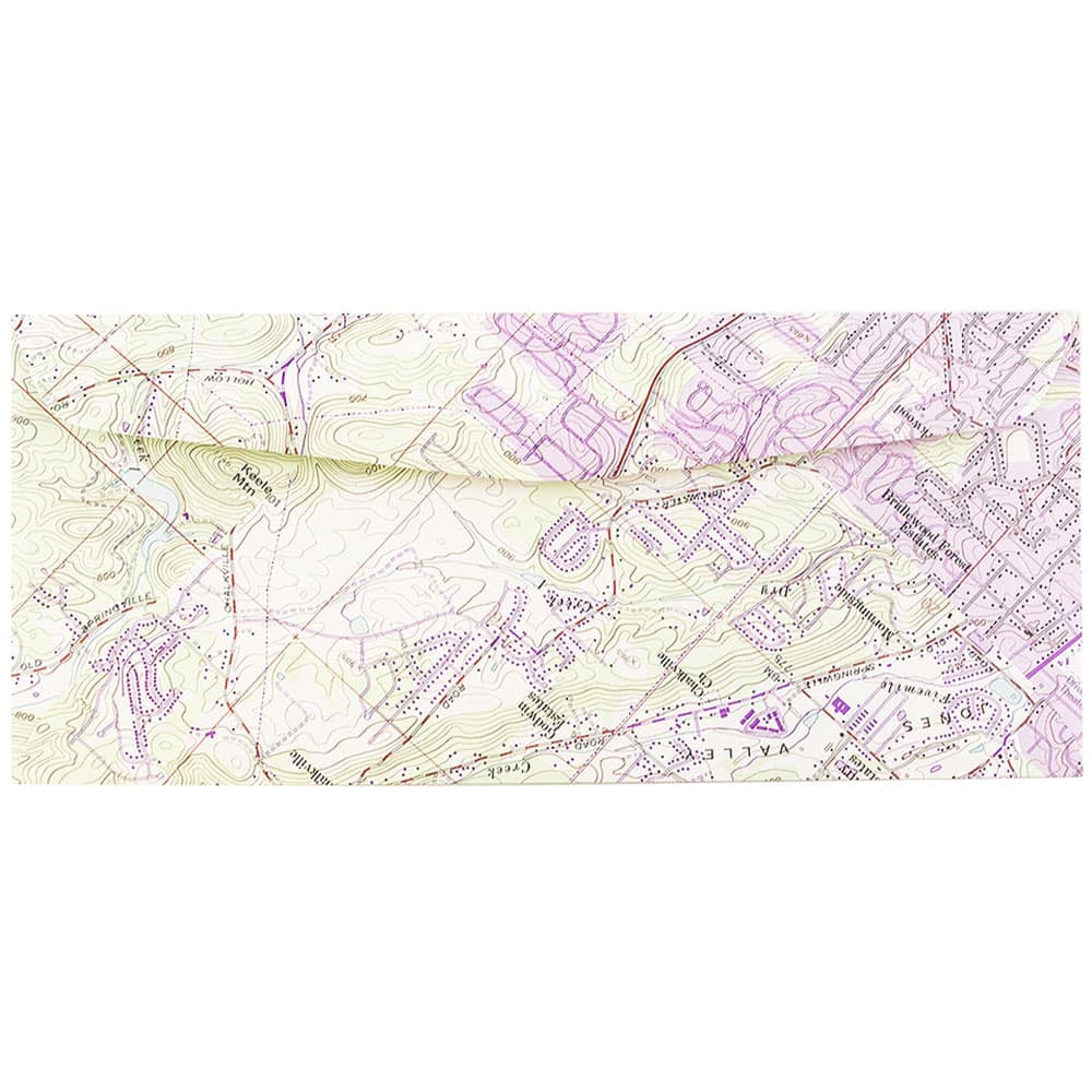 JAM Paper 4.125" x 9.5" Cartography Map Envelopes, 50ct.