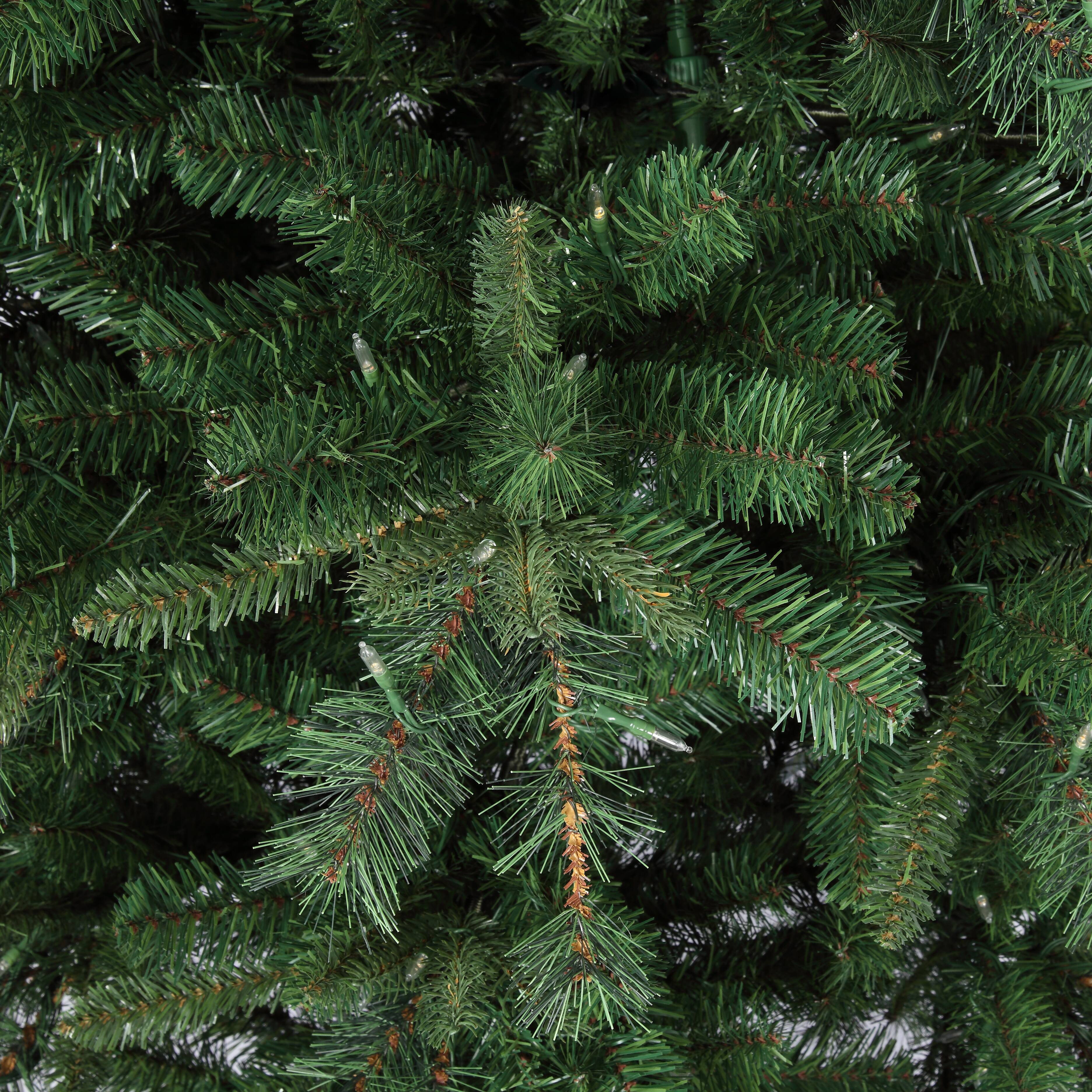 7.5ft. Pre-Lit Grand Bank Slim Artificial Christmas Tree, Color Changing T5 LED Lights