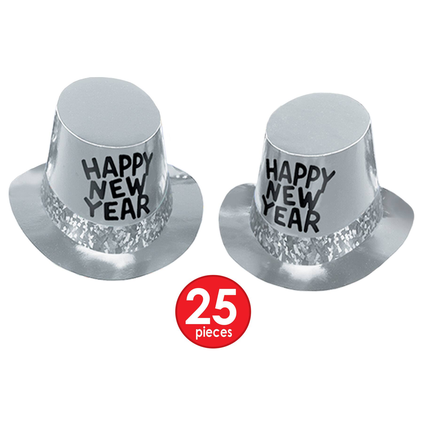 Beistle Silver & White New Year Platinum Party Favor Kit for 50