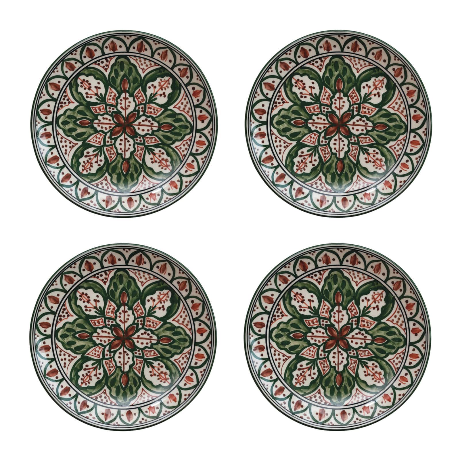 Hello Honey® 7.5" Botanical Bliss Stoneware Plates, 4ct.