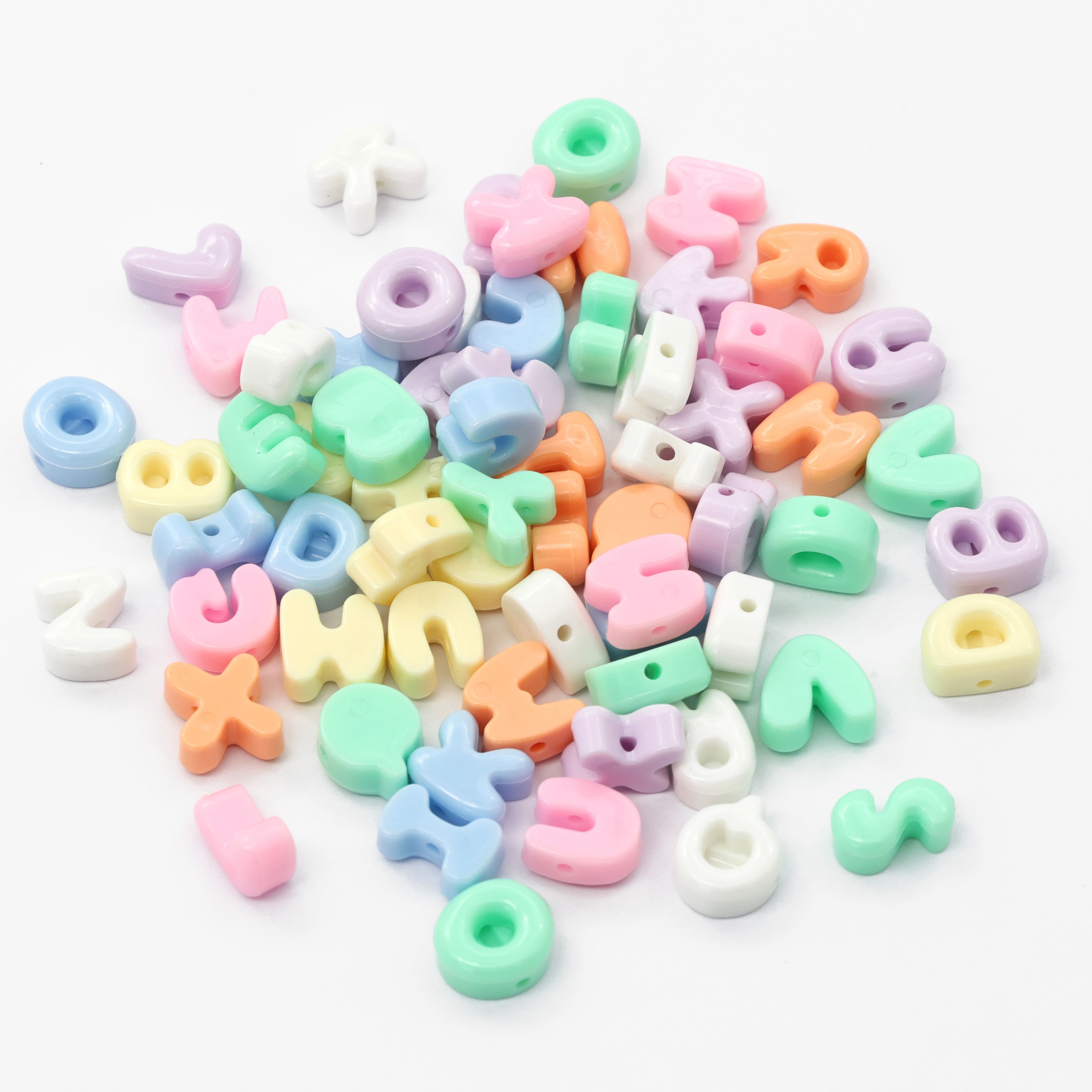 Large Pastel Alphabet Beads, 100ct. by Creatology™