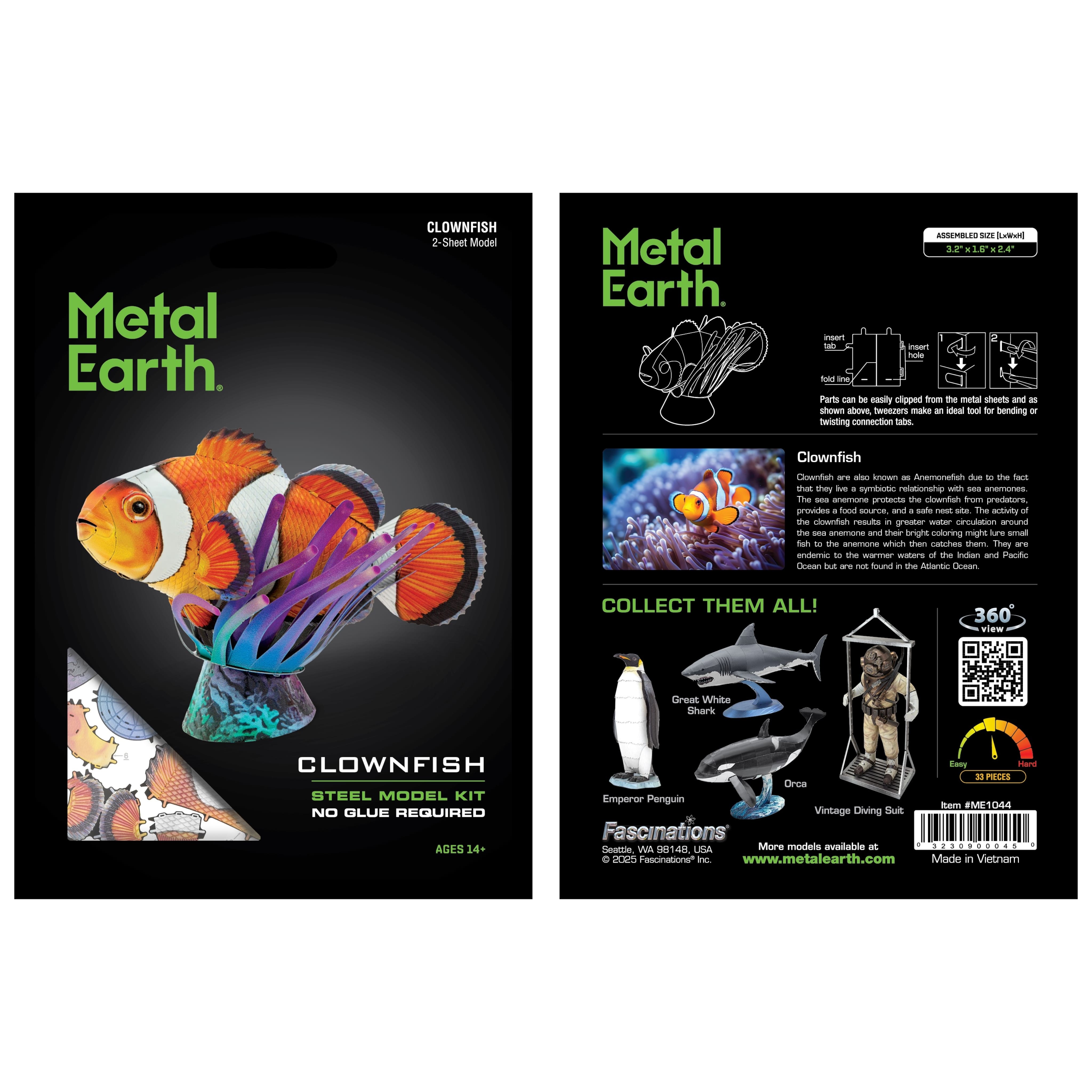 Metal Earth® Clownfish Steel Model Kit