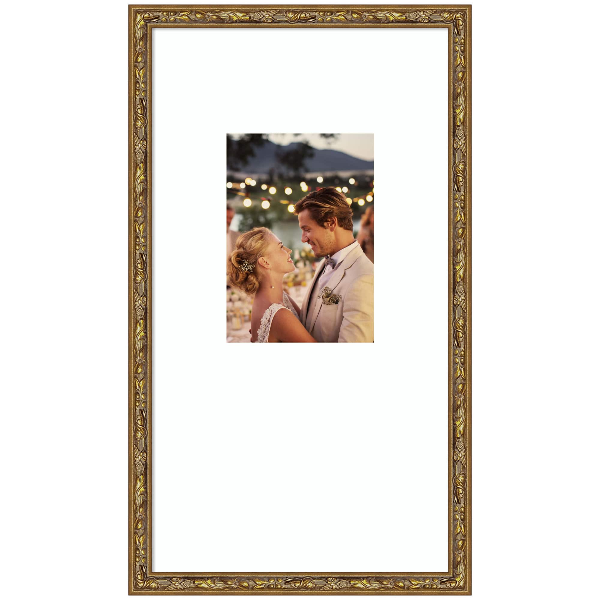 Kate and Laurel Belvedere Bronze Photo Frame with Mat
