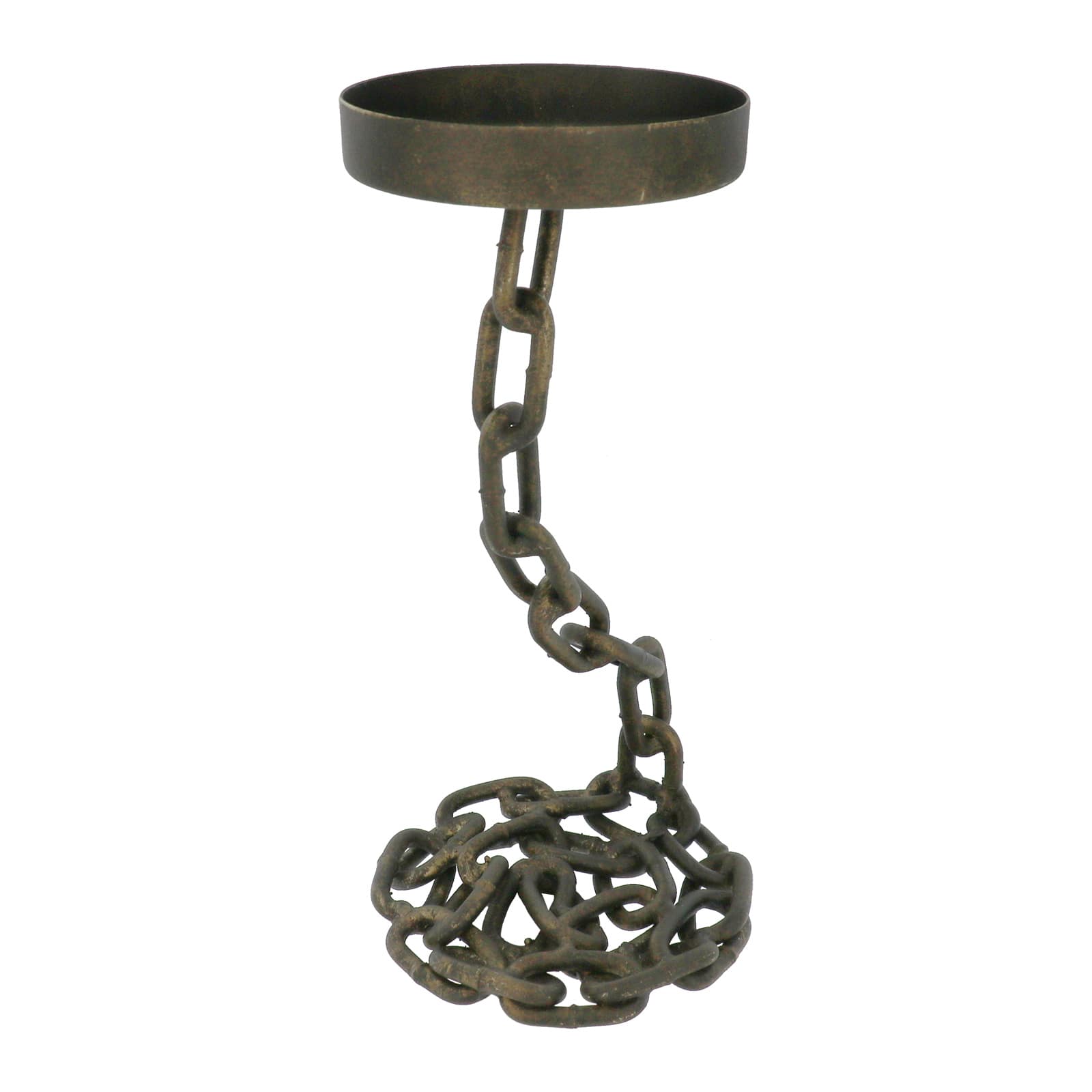Iron Chain Pillar Candle Holder by Ashland®