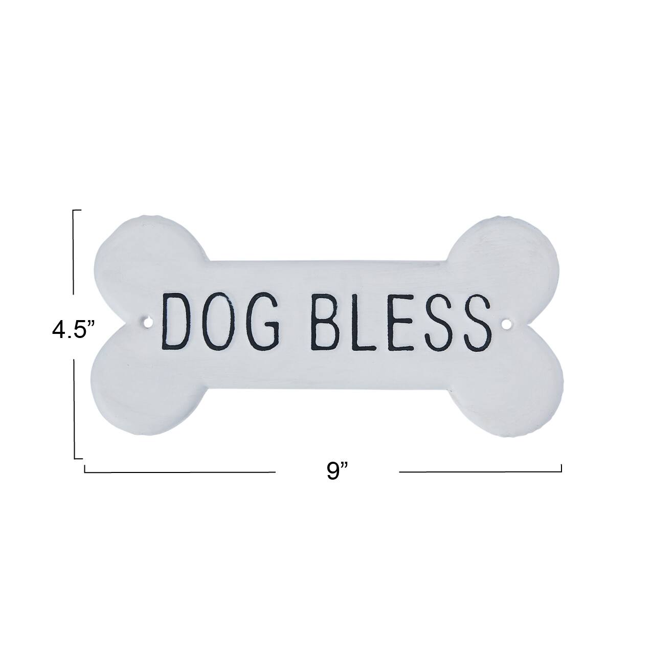 Hello Honey® White Decorative Metal Dog Bless Wall Sign
