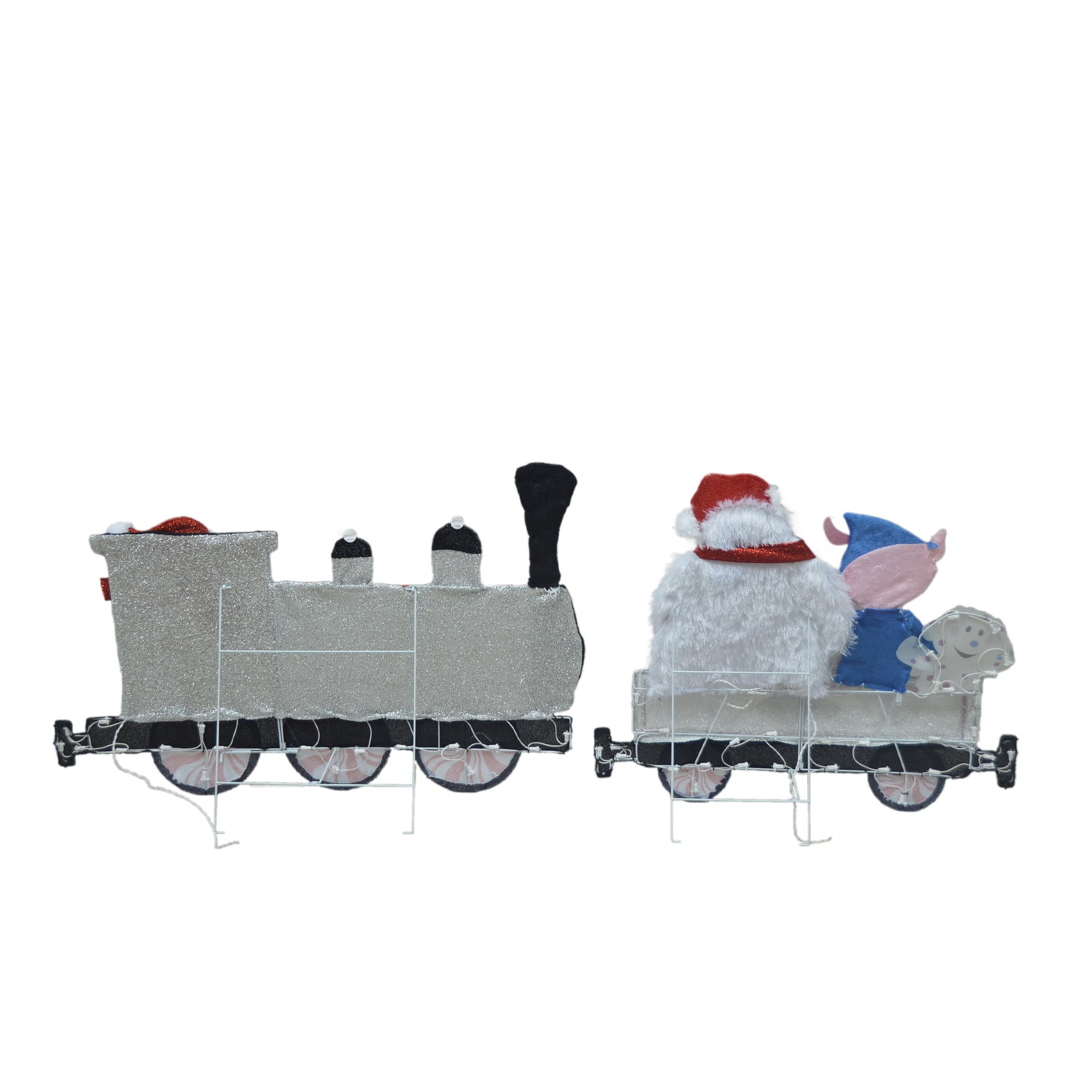 Rudolph the Red-Nosed Reindeer & the Island of Misfit Toys 80" LED 2D Yard Art Train Set