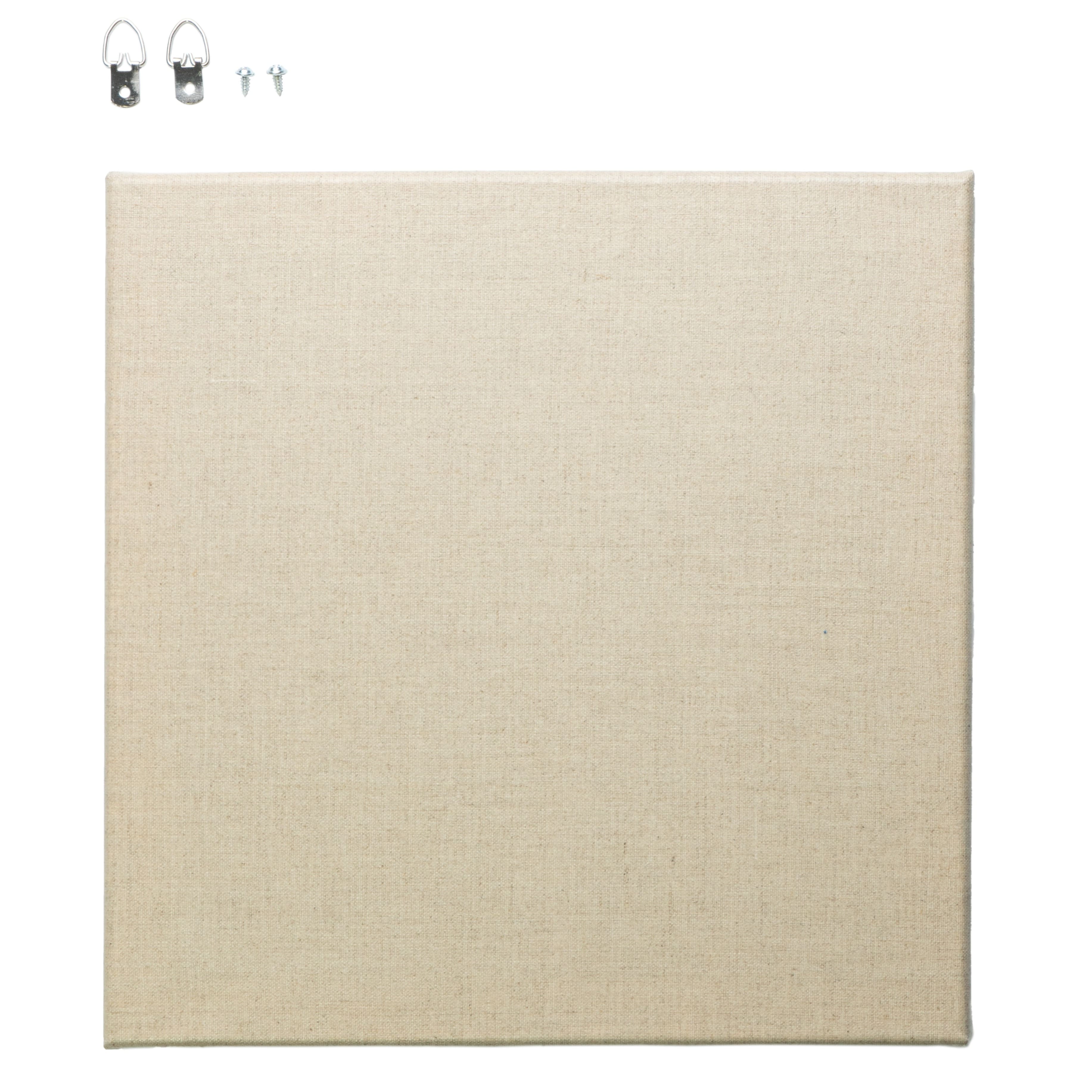 Wexel Art 10" x 10" Beige Linen Clear Gesso Primed Stretched Canvas