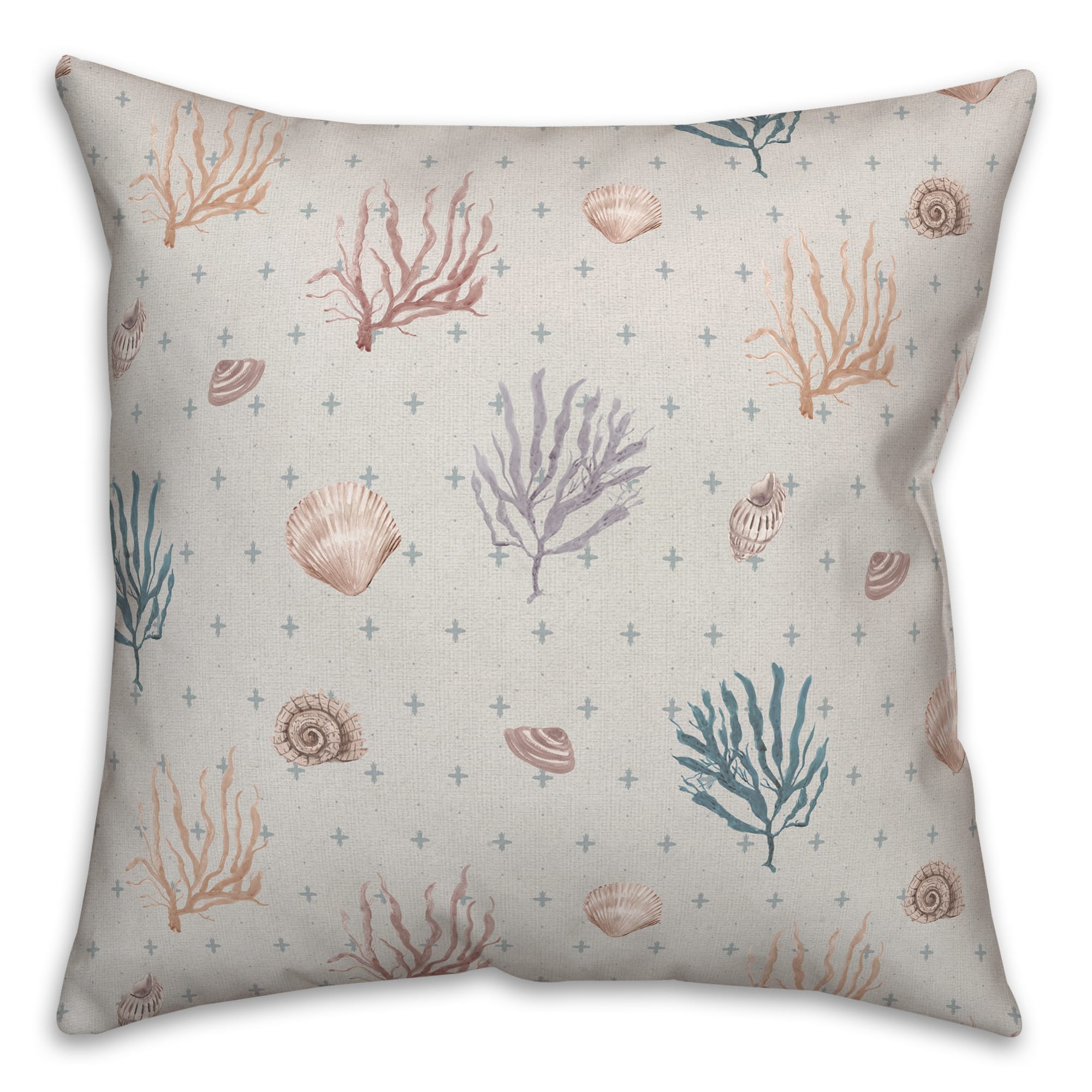 Multicolor Shell Plus Throw Pillow