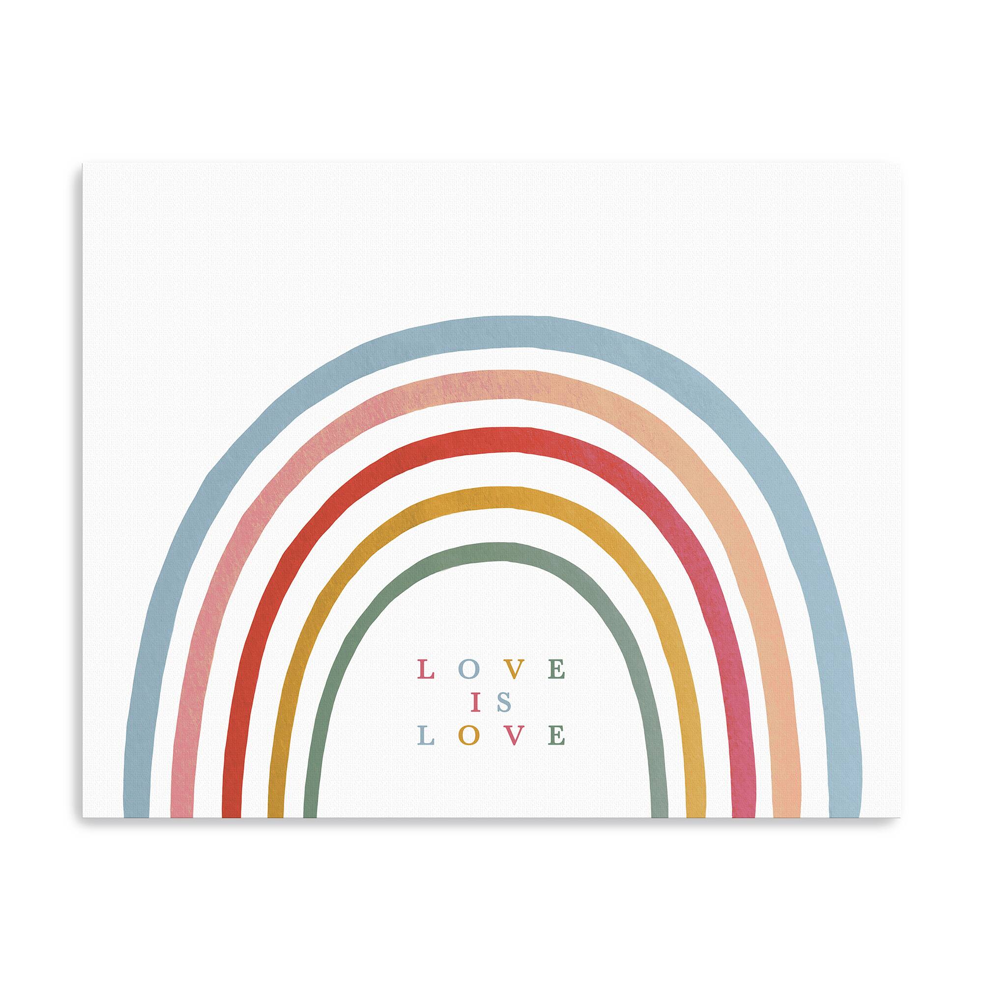 Love is Love Rainbow Canvas Giclée Art