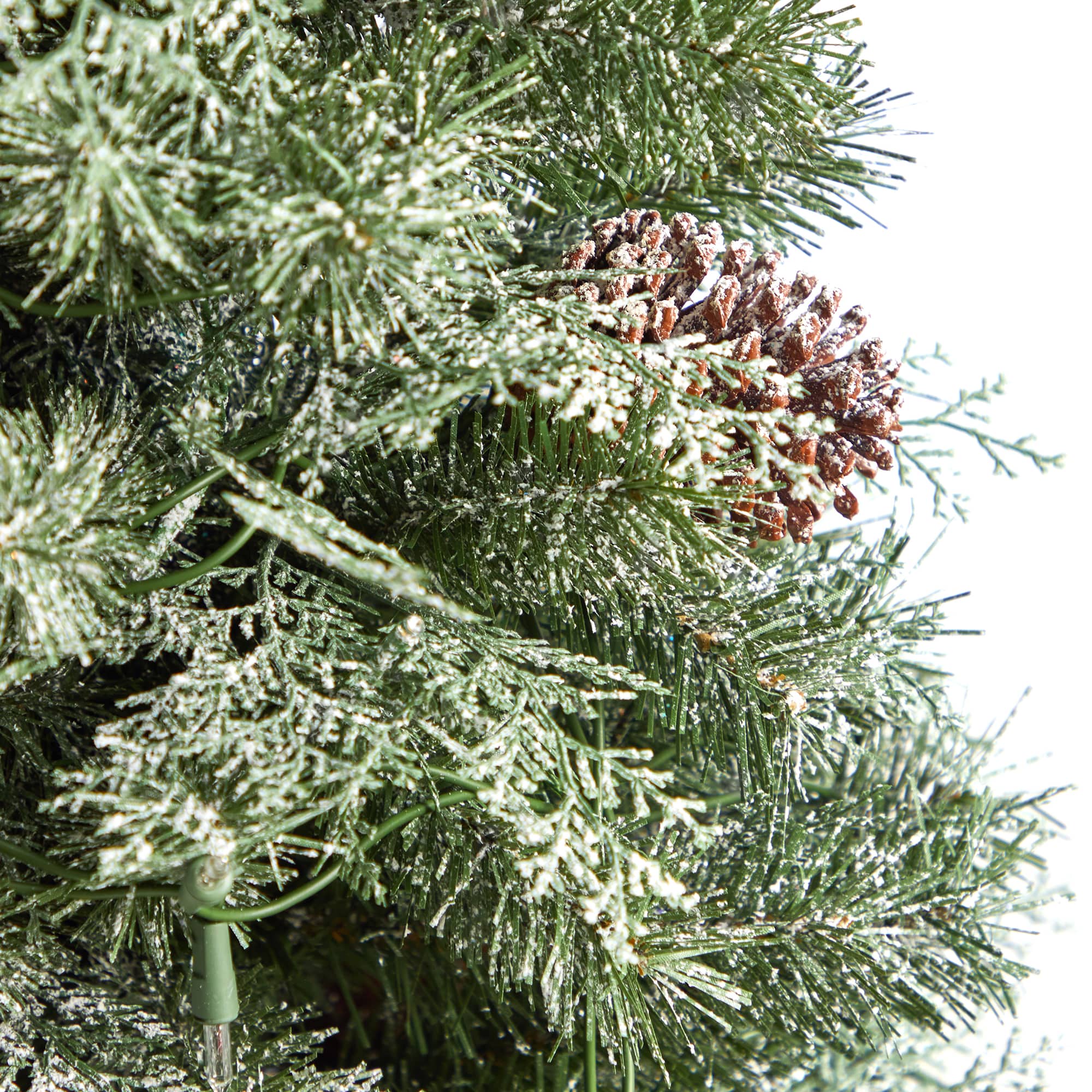4ft. Pre-Lit English Pine Artificial Christmas Tree, Warm White LED Lights