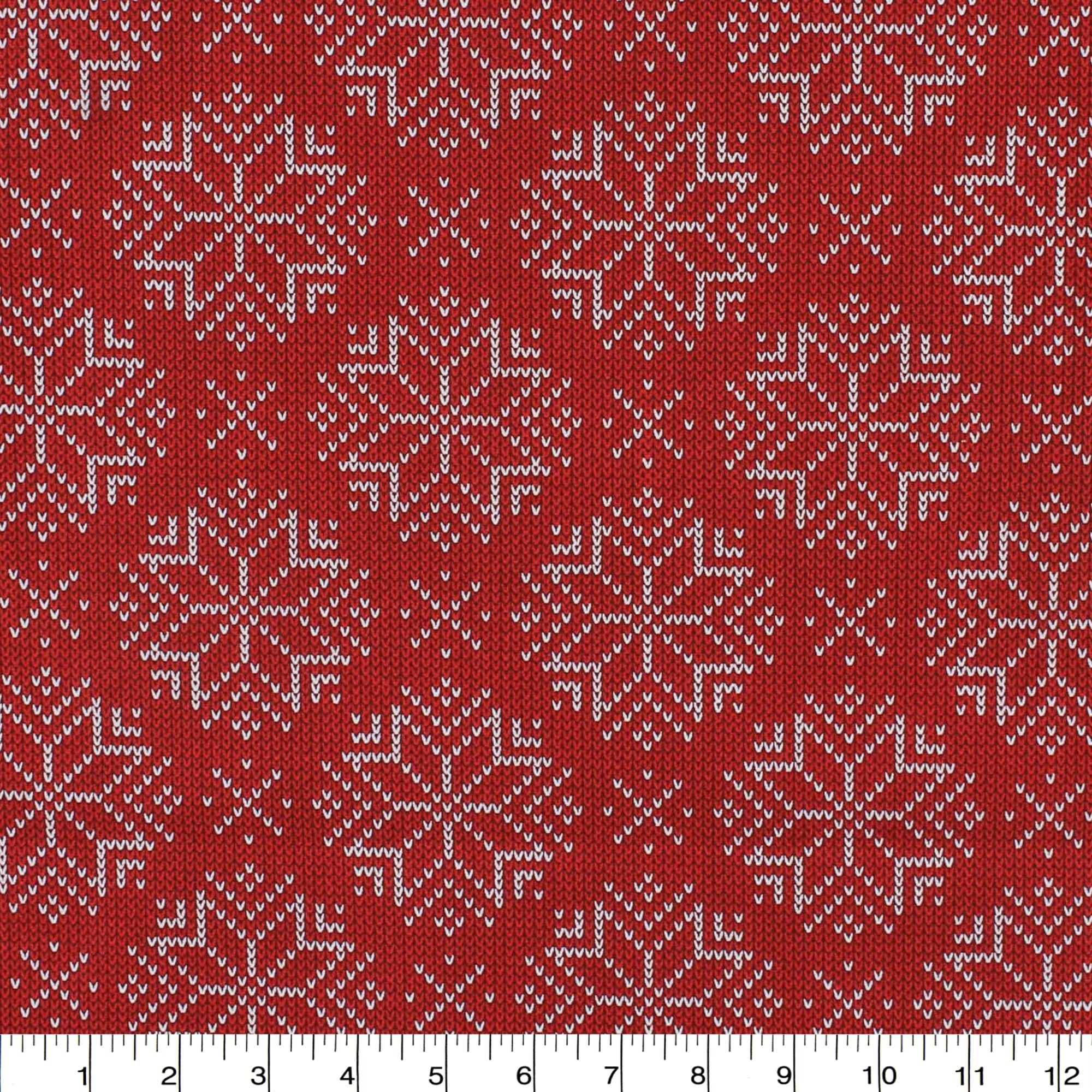 Richloom Nitsnow Red Cotton Quilting Fabric
