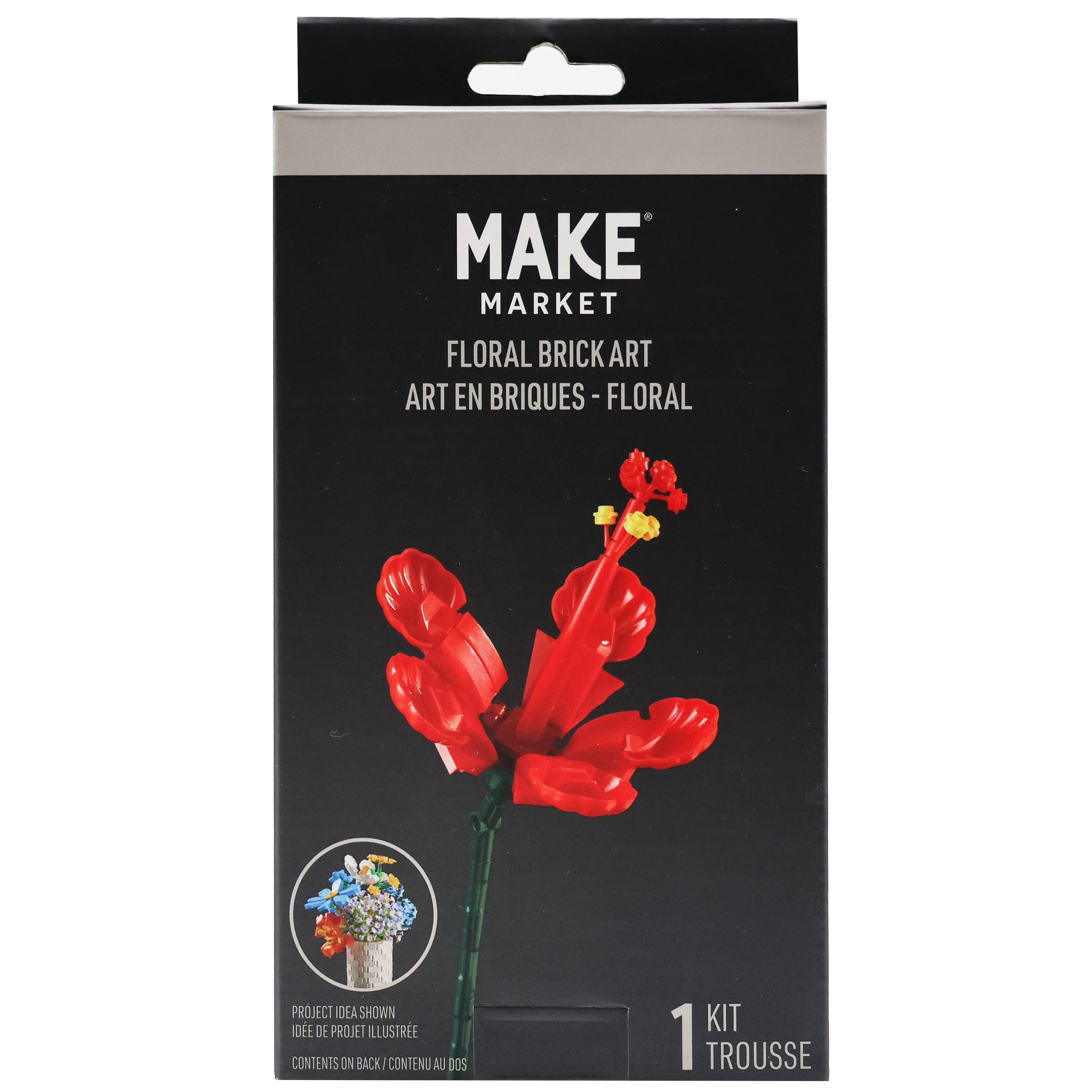 Hibiscus Floral Brick Art Kit by Make Market®
