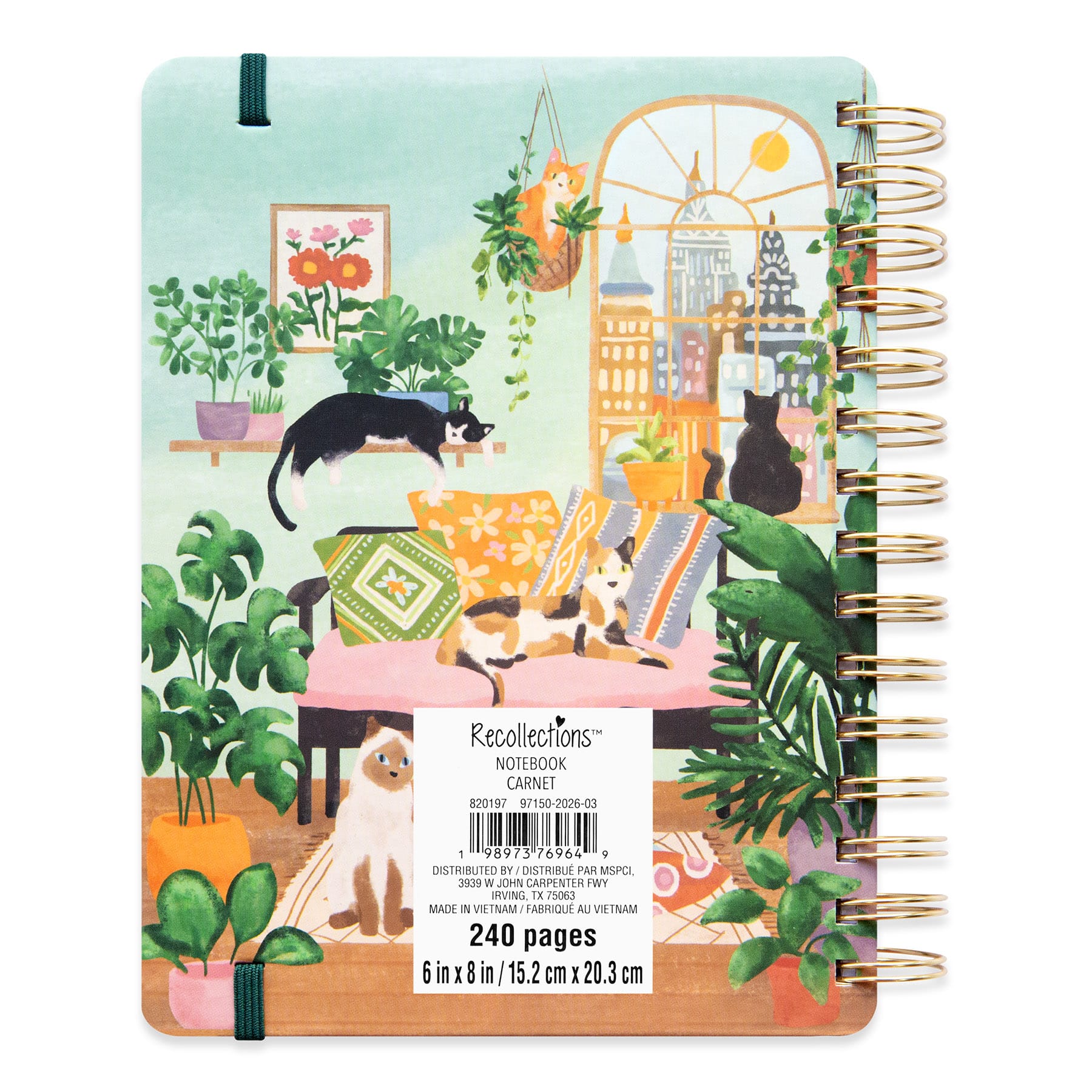 6" x 8" Spiral Lined Hardcover Notebook by Recollections