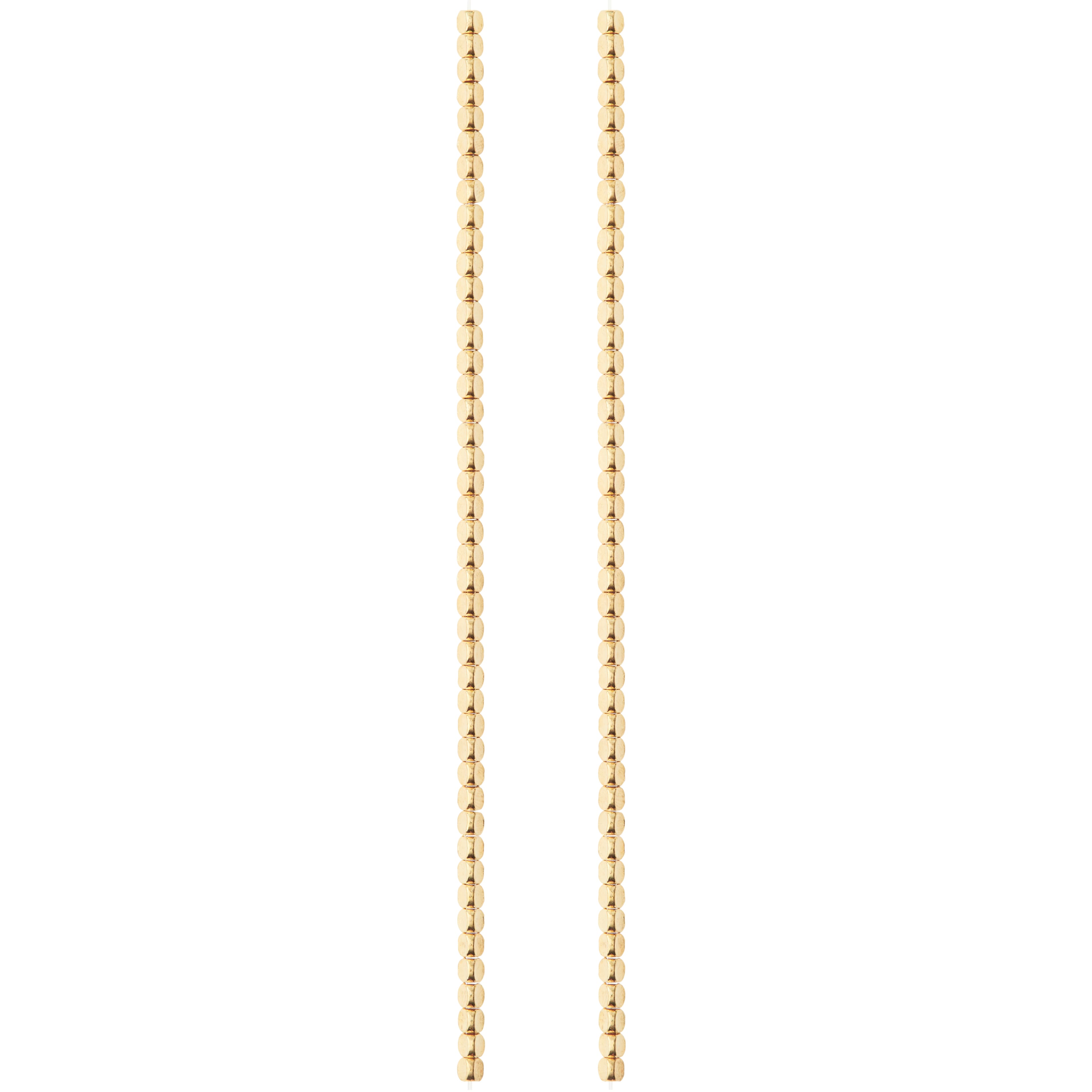 12 Pack: Gold Metal Irregular Shape Beads, 3mm by Bead Landing™