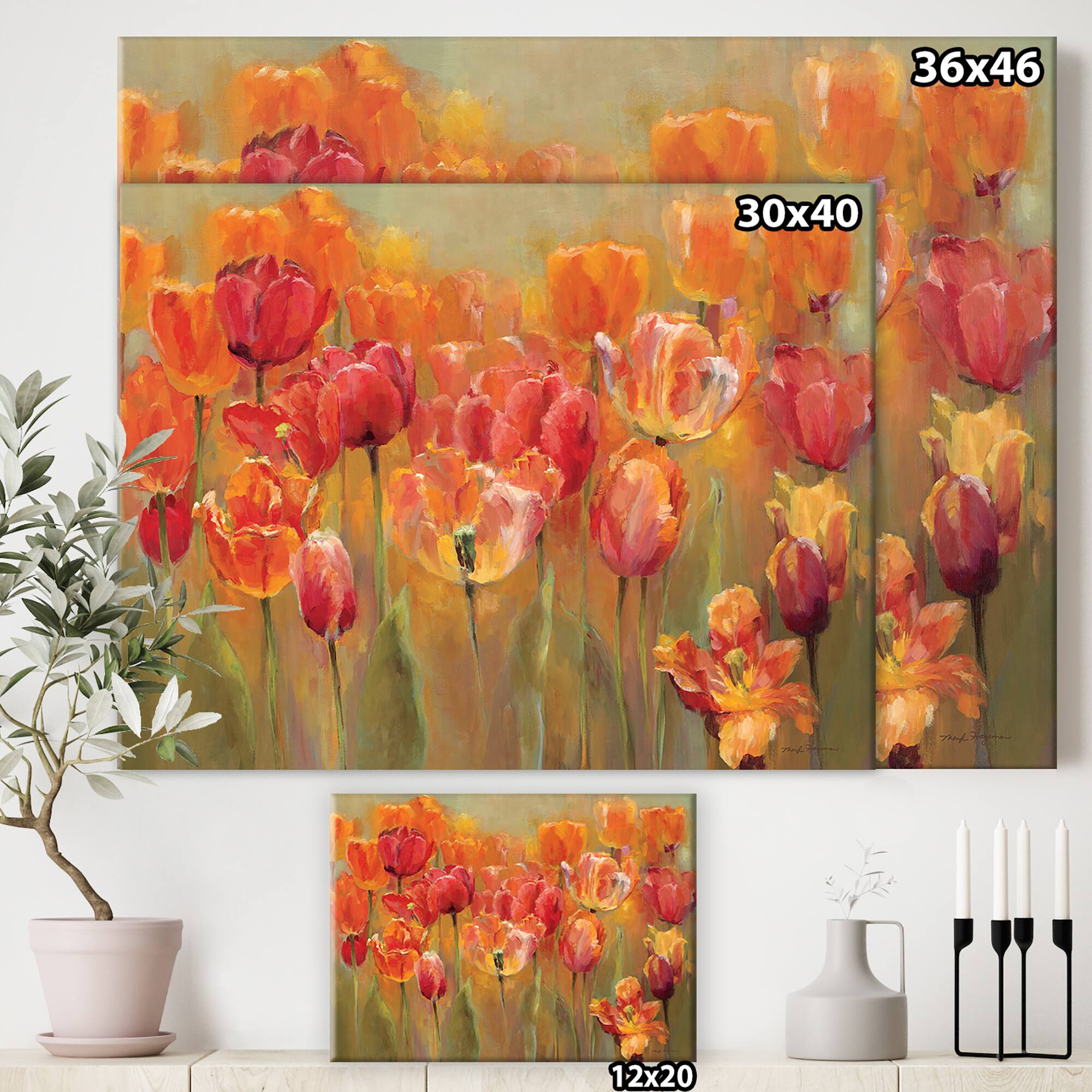 Designart - Red Tulips