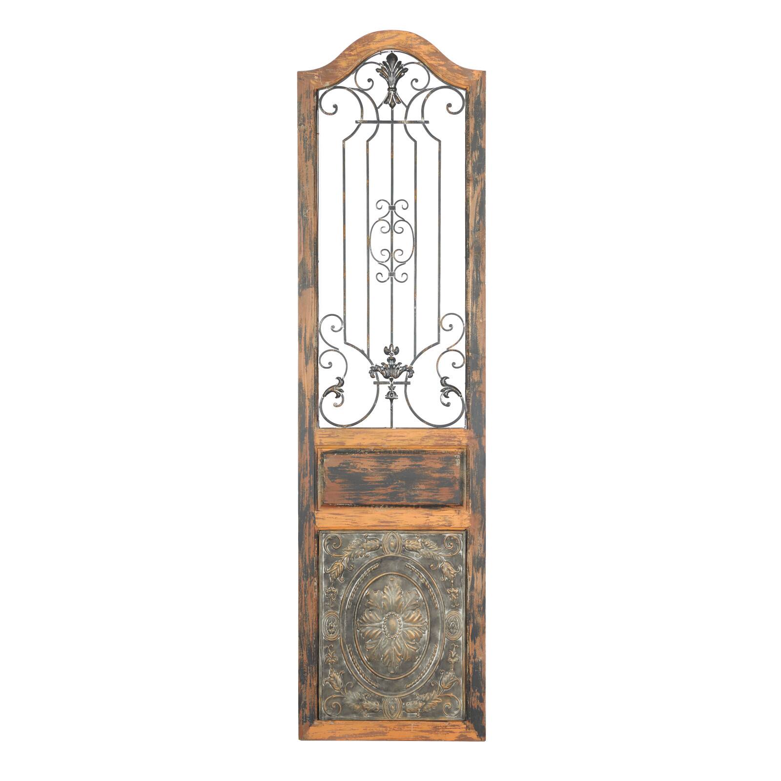 72" Brown Wood Rustic Ornamental Wall Decor