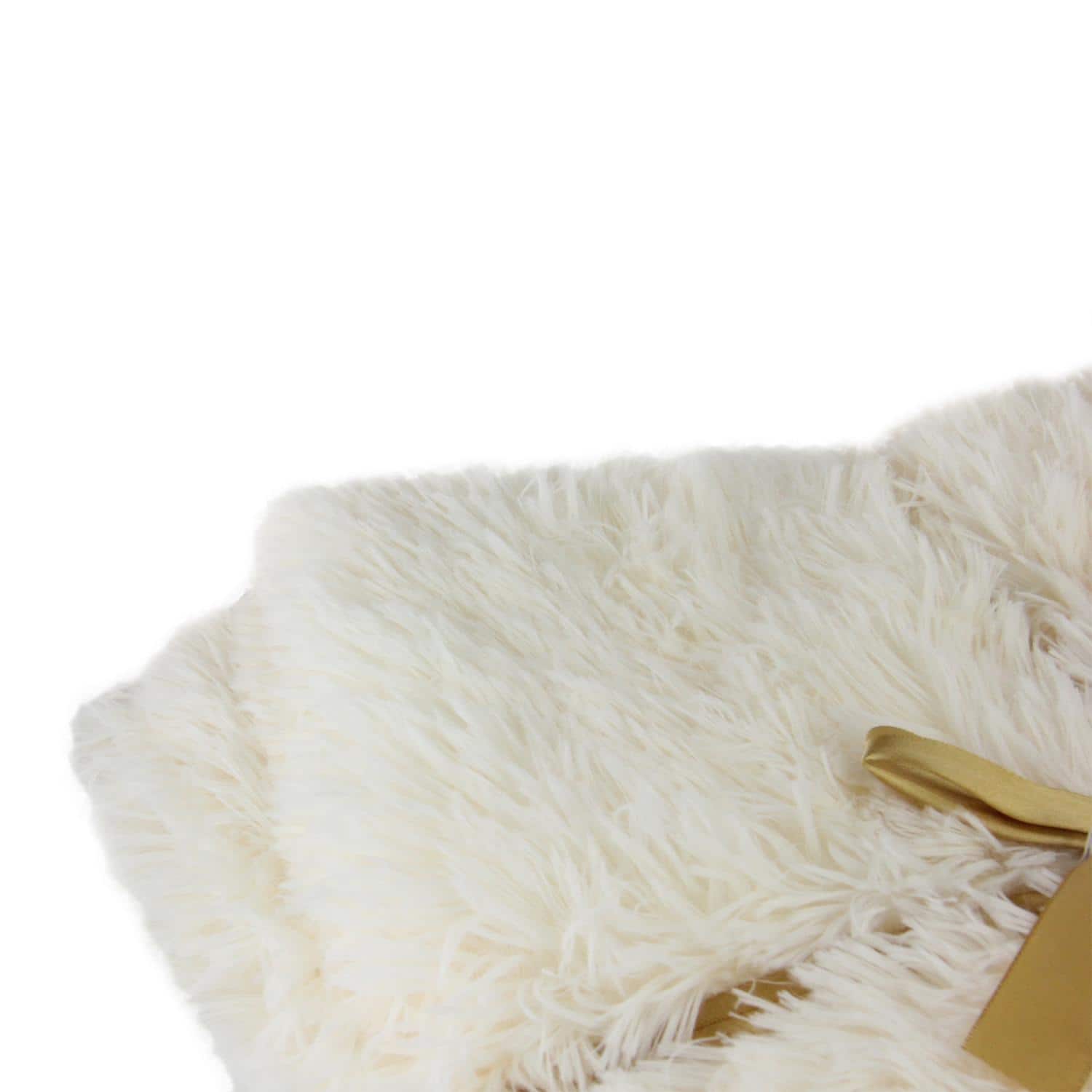50" x 60" Cream Plush Throw Blanket