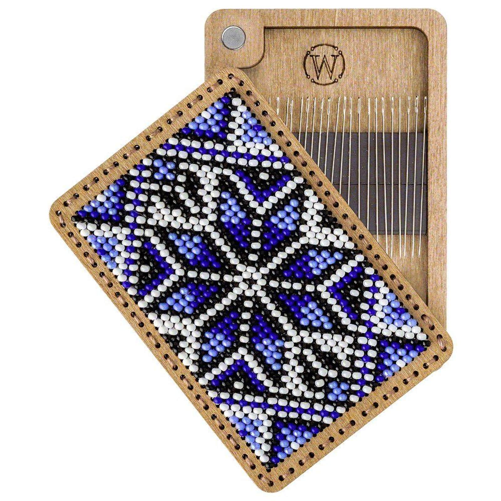 Wonderland Crafts Blue Bead Embroidery Needle Box Kit