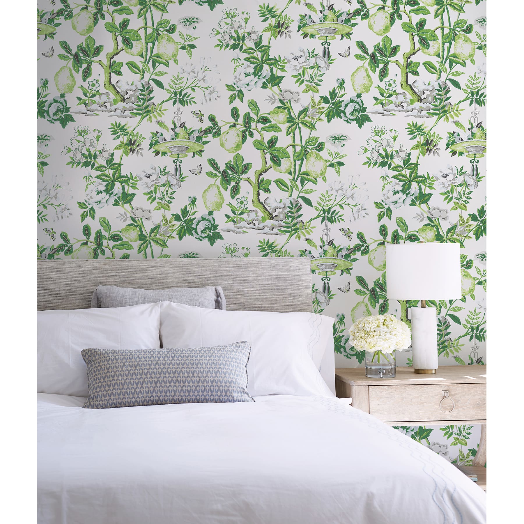 Wallpops Verdance Shantung Garden Scalamandre Self Adhesive Wallpaper