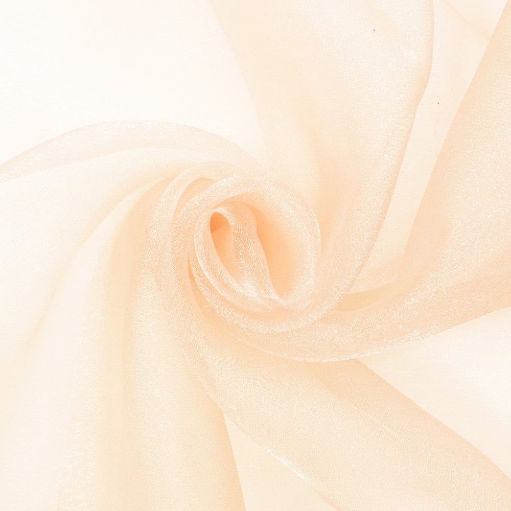 Fabric Wholesale Direct Crystal Organza Very Lightweight Polyester Nylon Blend Sheer Fabric