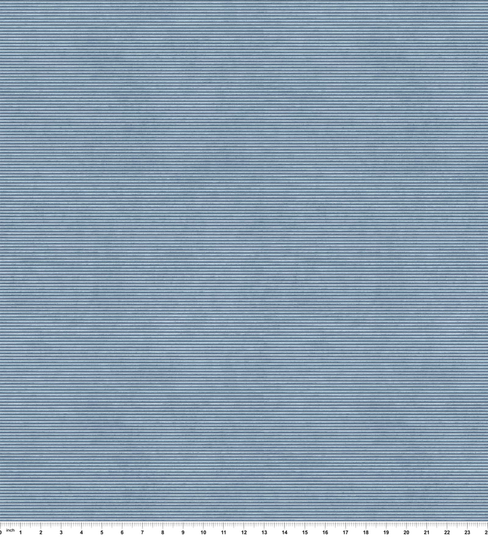 Springs Creative Modern Coastal Chambray Blue Valli Stripe Mohair Fabric