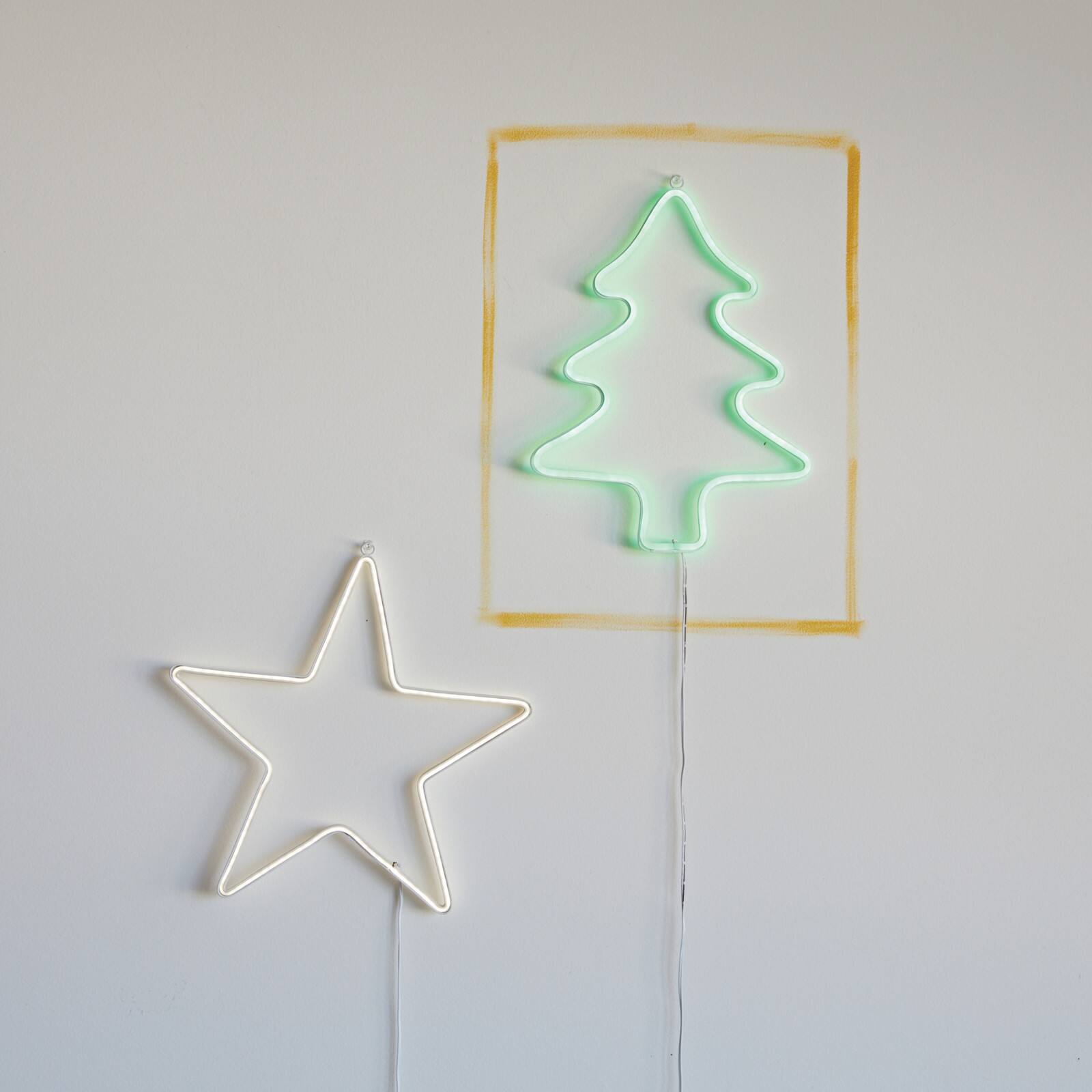 Hello Honey® 12.25" White Wire Tree Wall Décor with LED Light