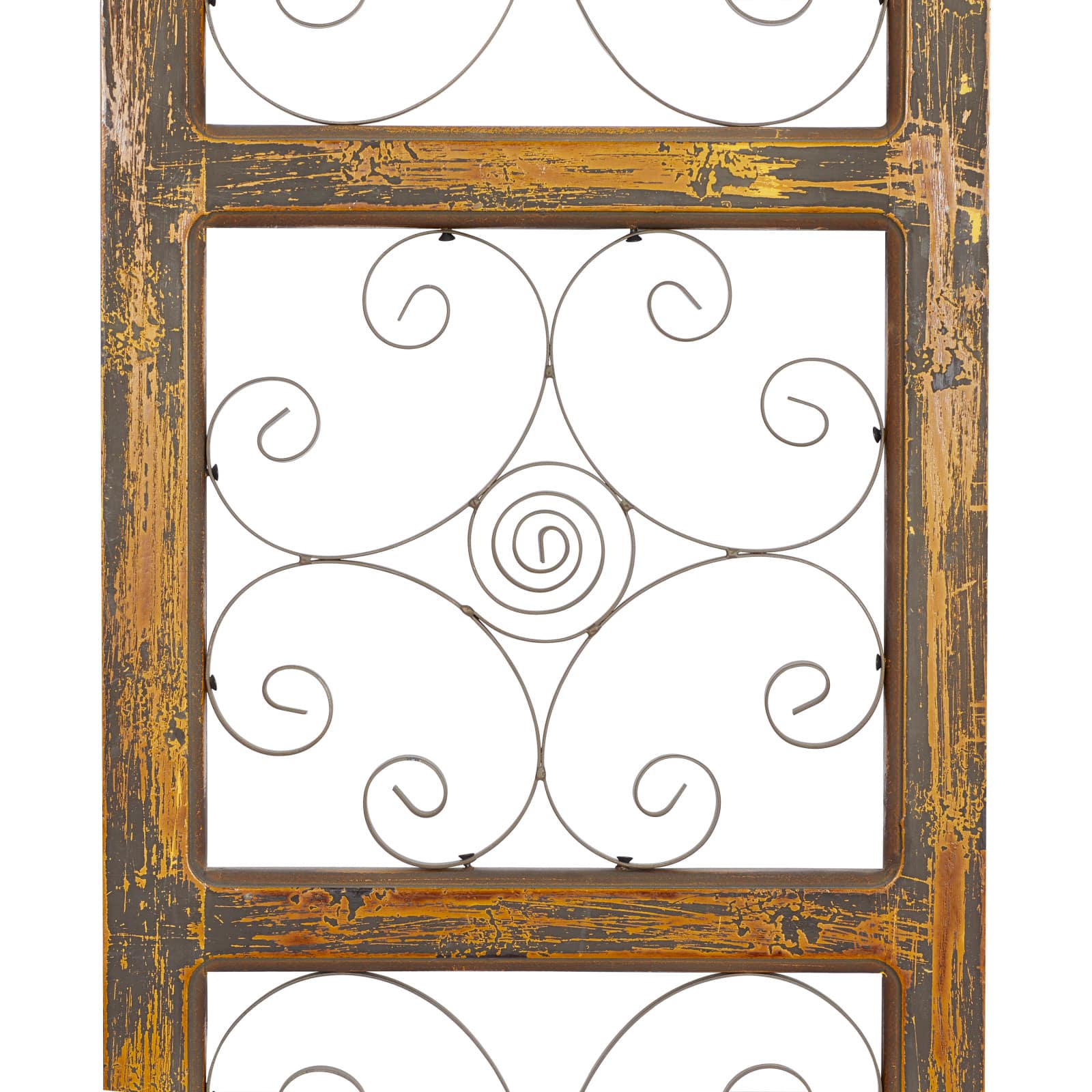 Brown Rustic Ornamental Wood & Metal Wall Décor