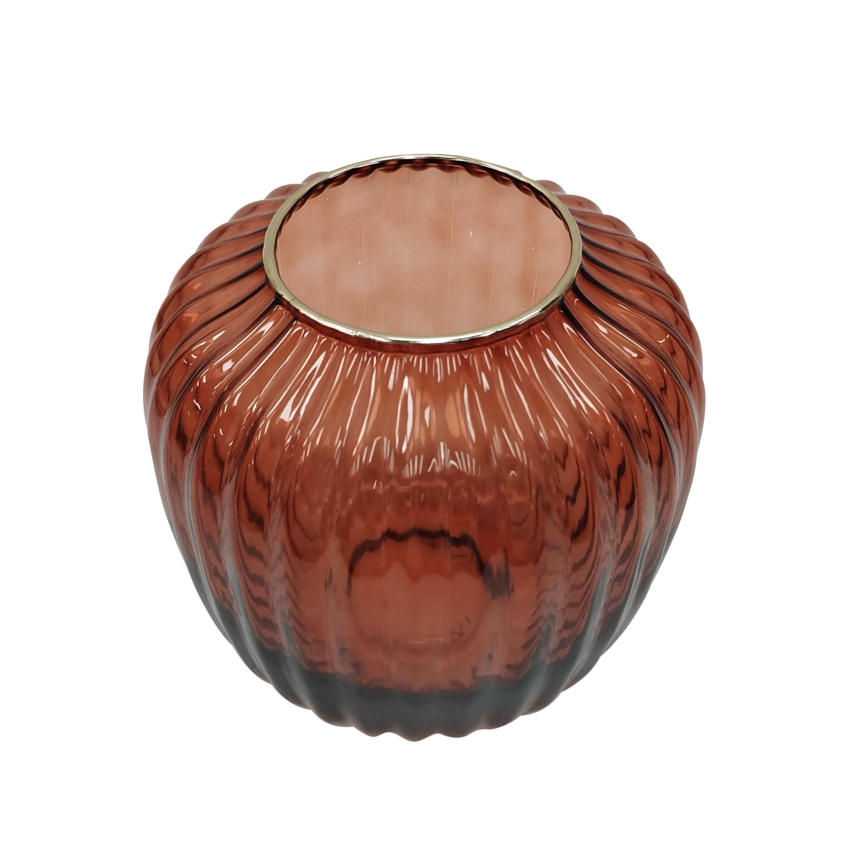 7.5" Dark Pink Glass Vase by Ashland®